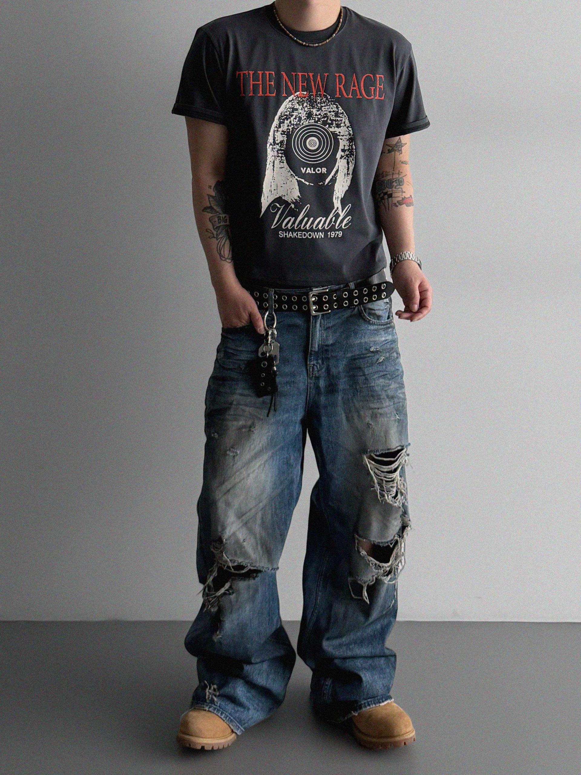 New rage crop half t