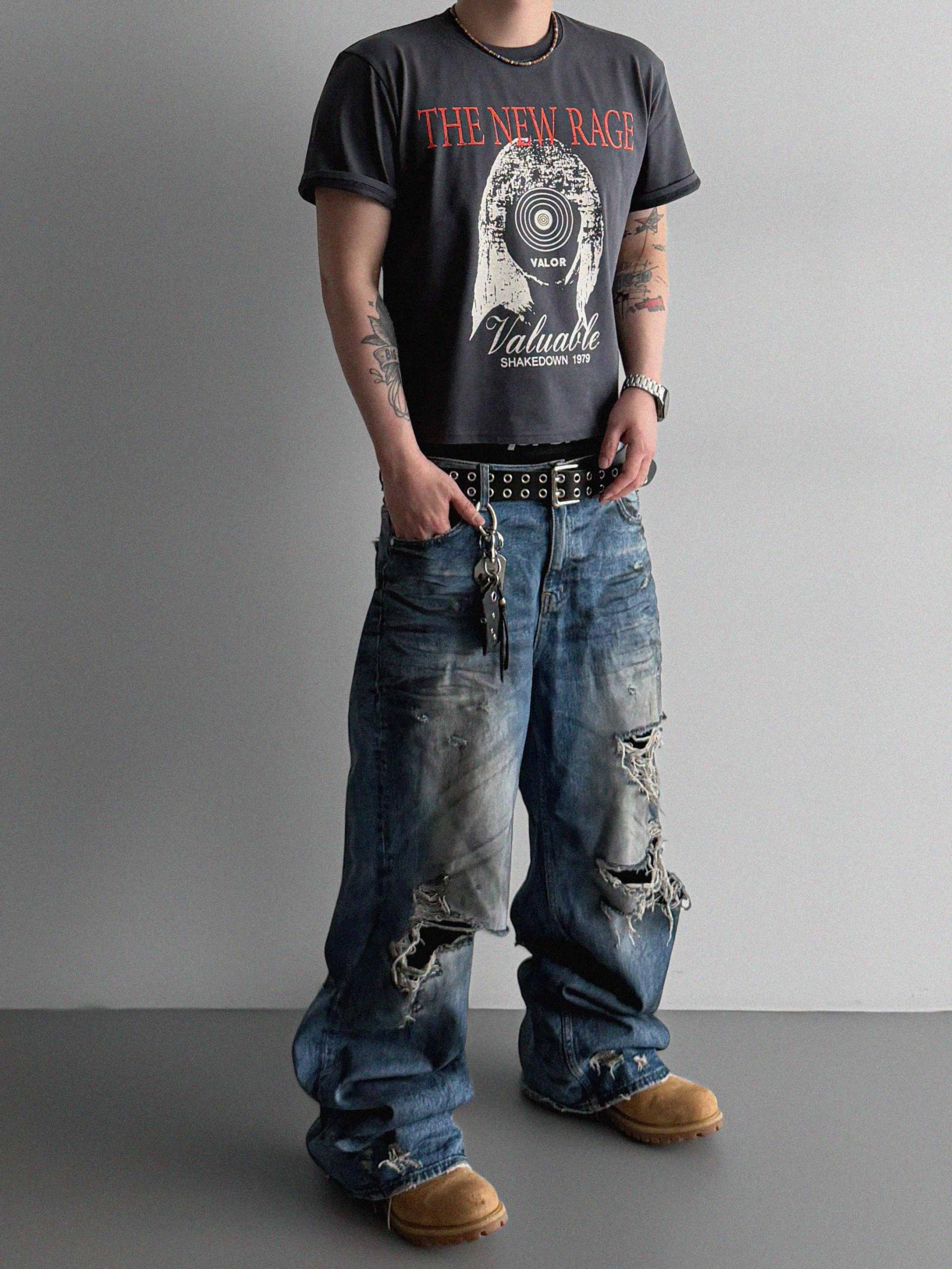 New rage crop half t
