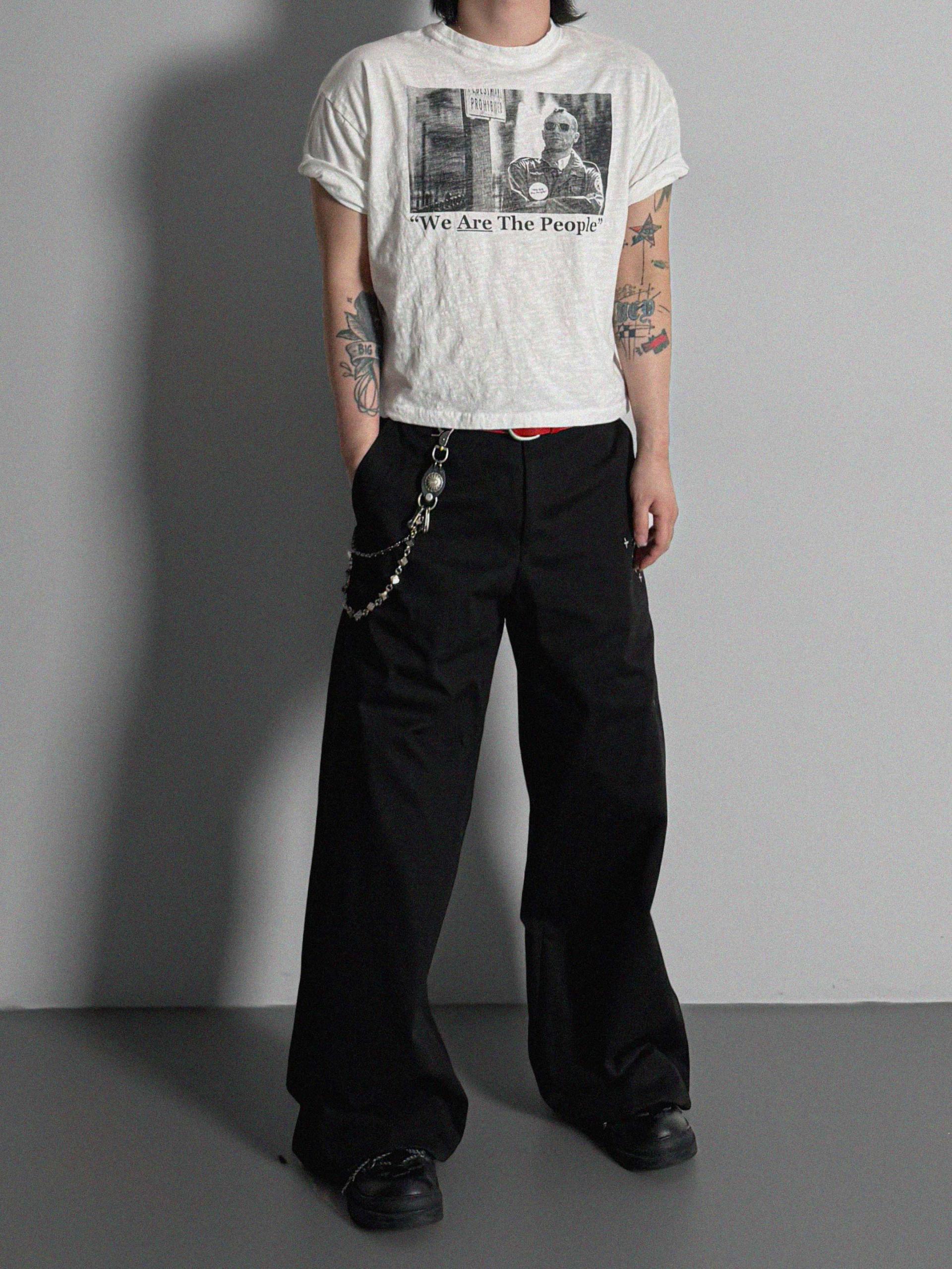 Vintage taxi slap crop half t