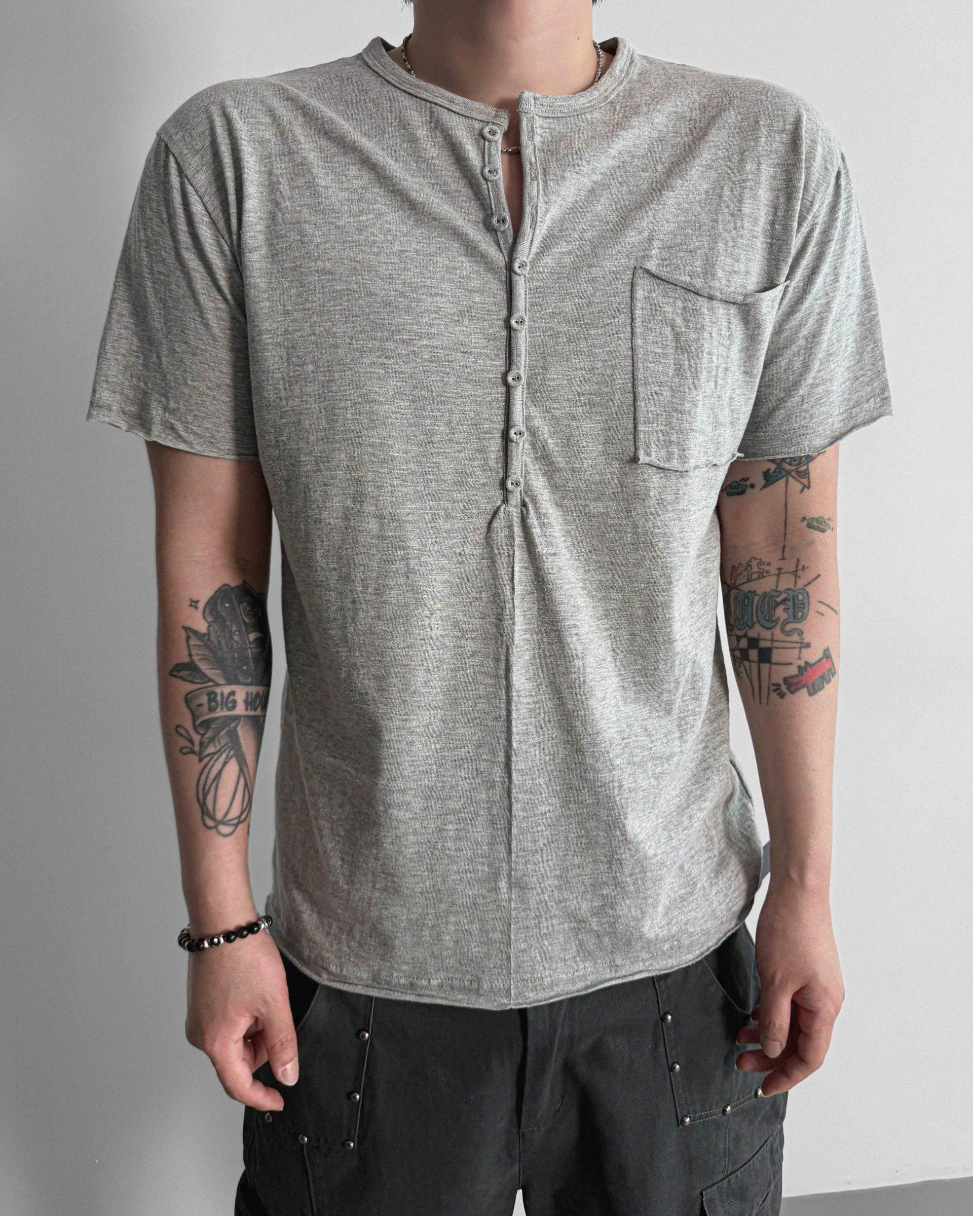 Burton slab henley neck half t