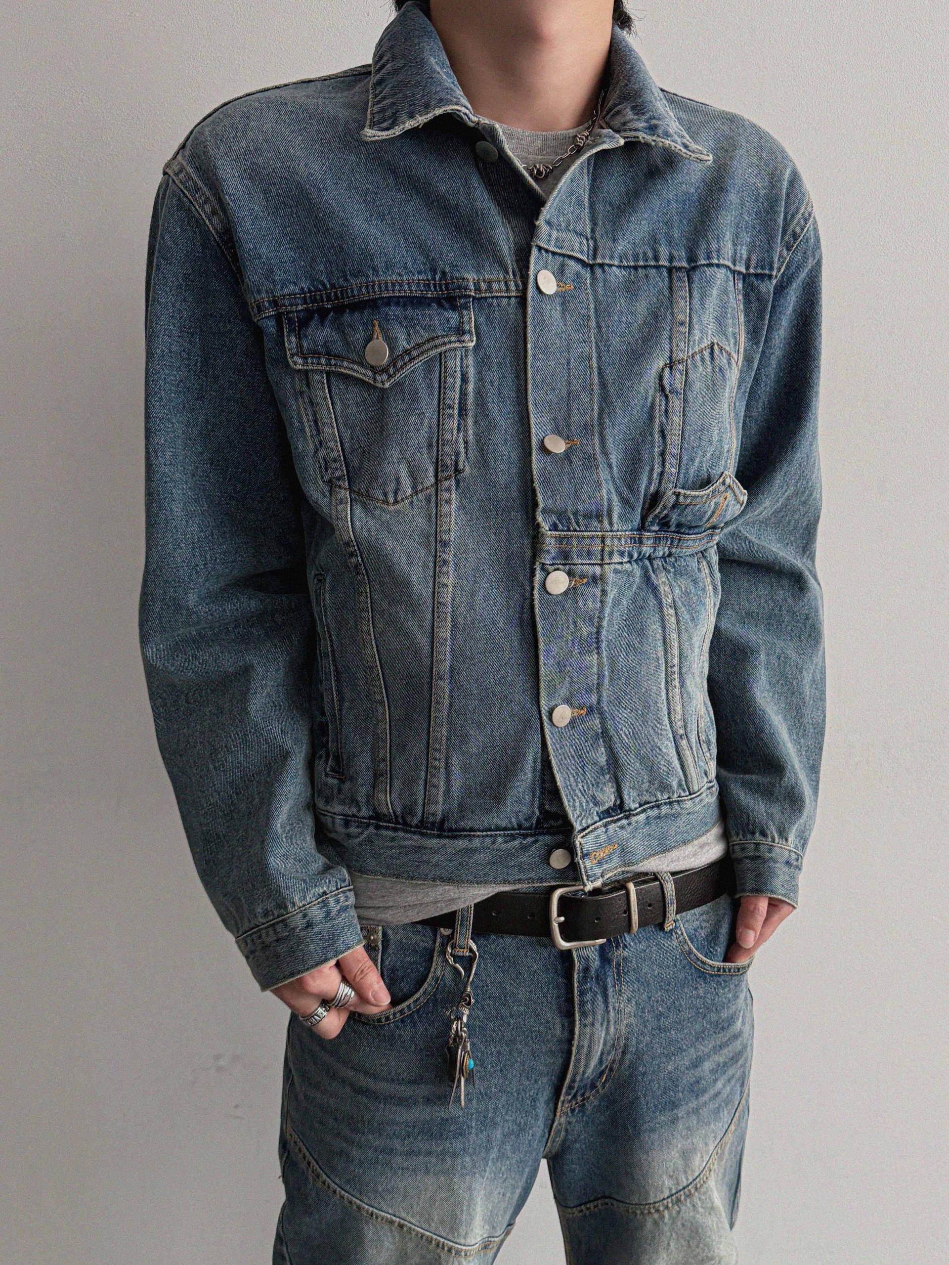 Mabel reverse crop denim jacket