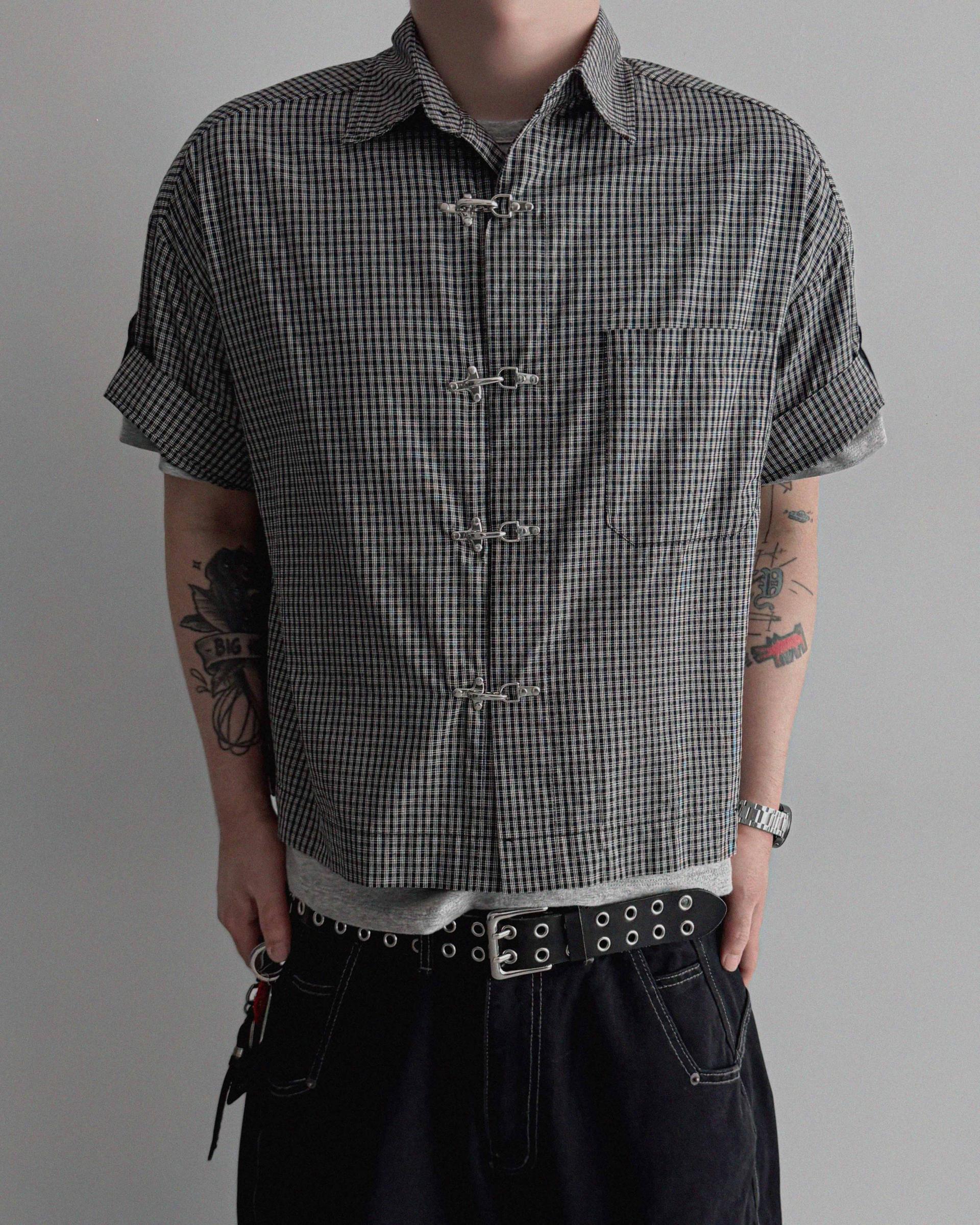 Fireman crop check half shirt