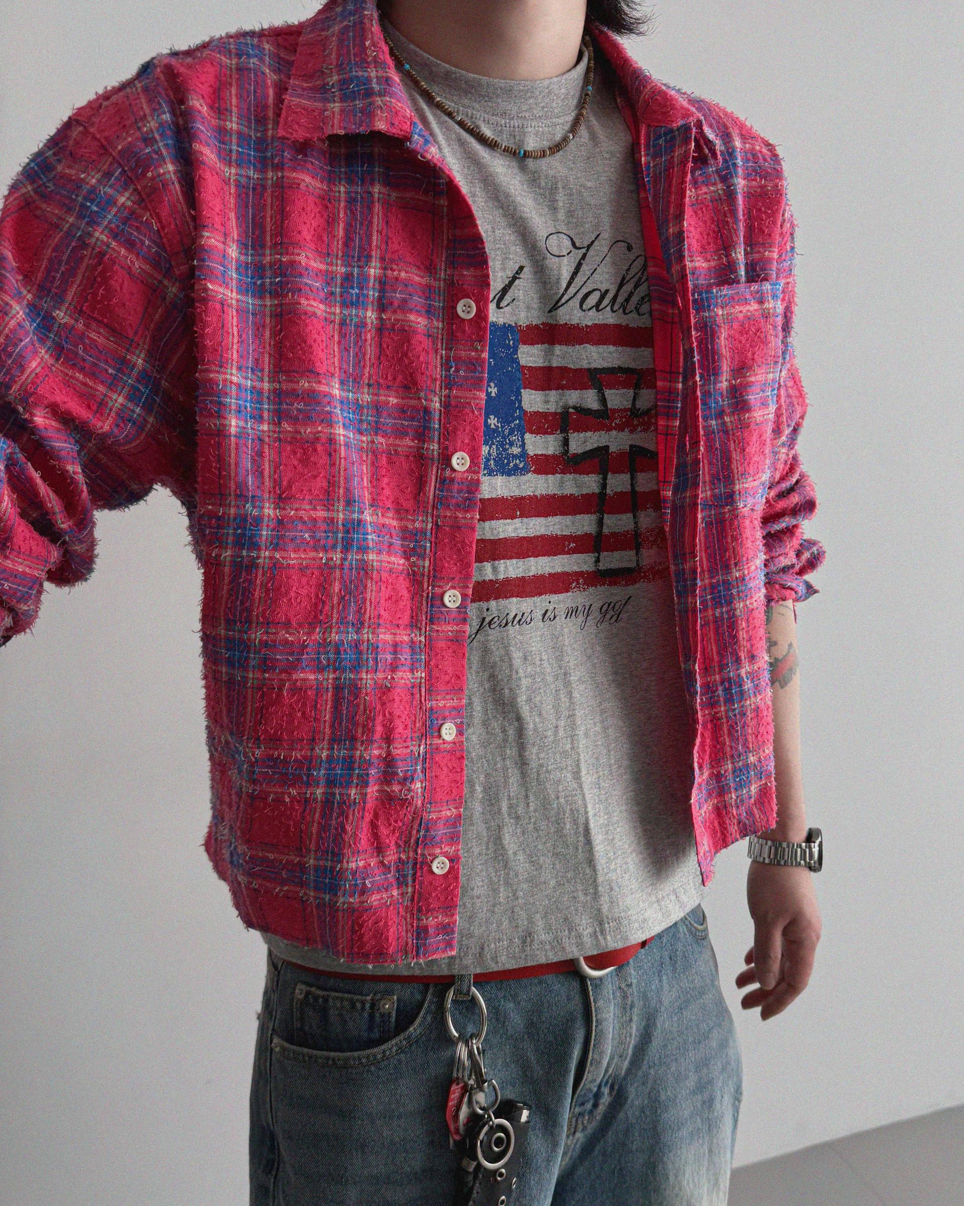 Nova crop check shirt