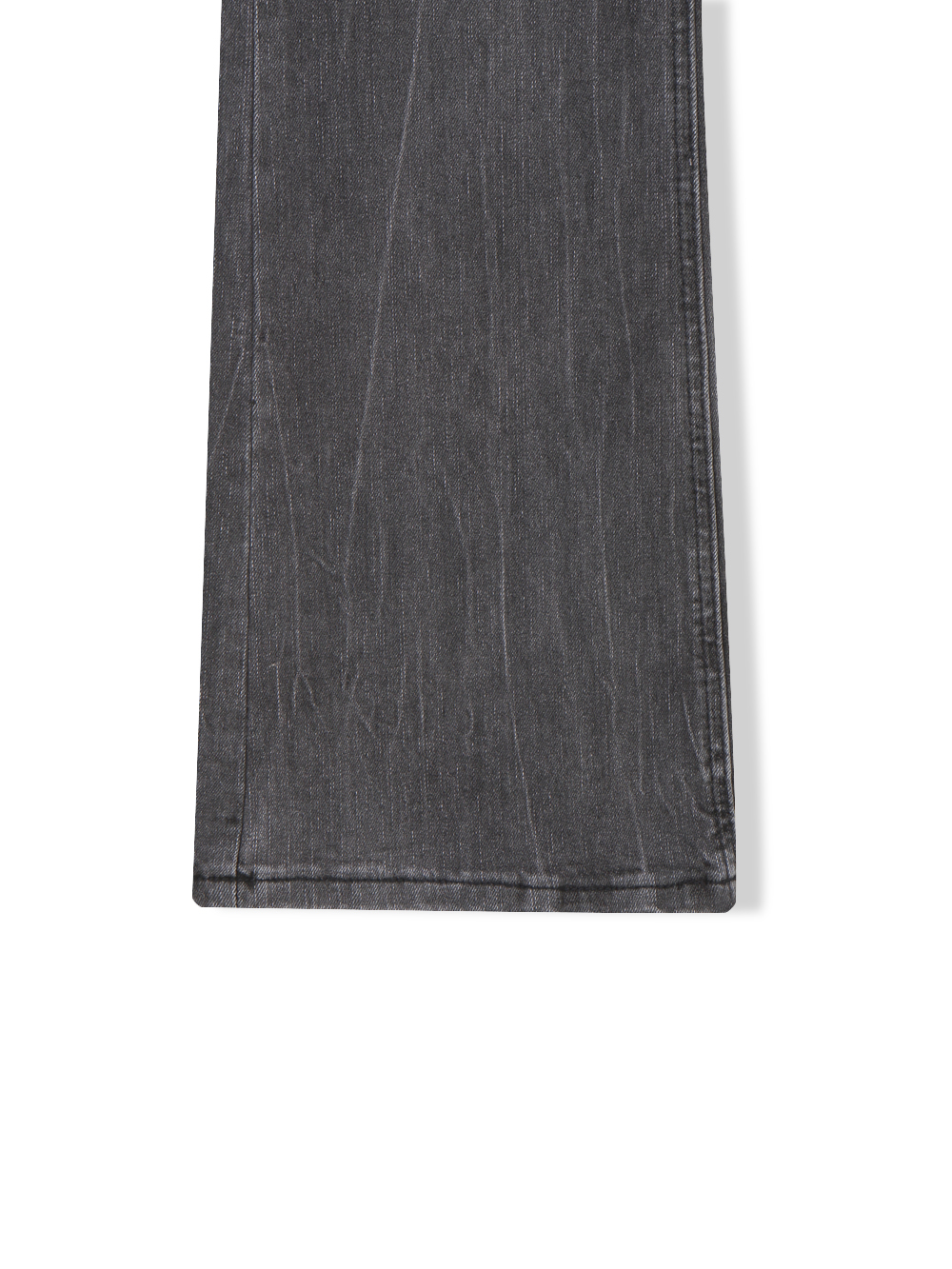 Slack sagging flare black jean