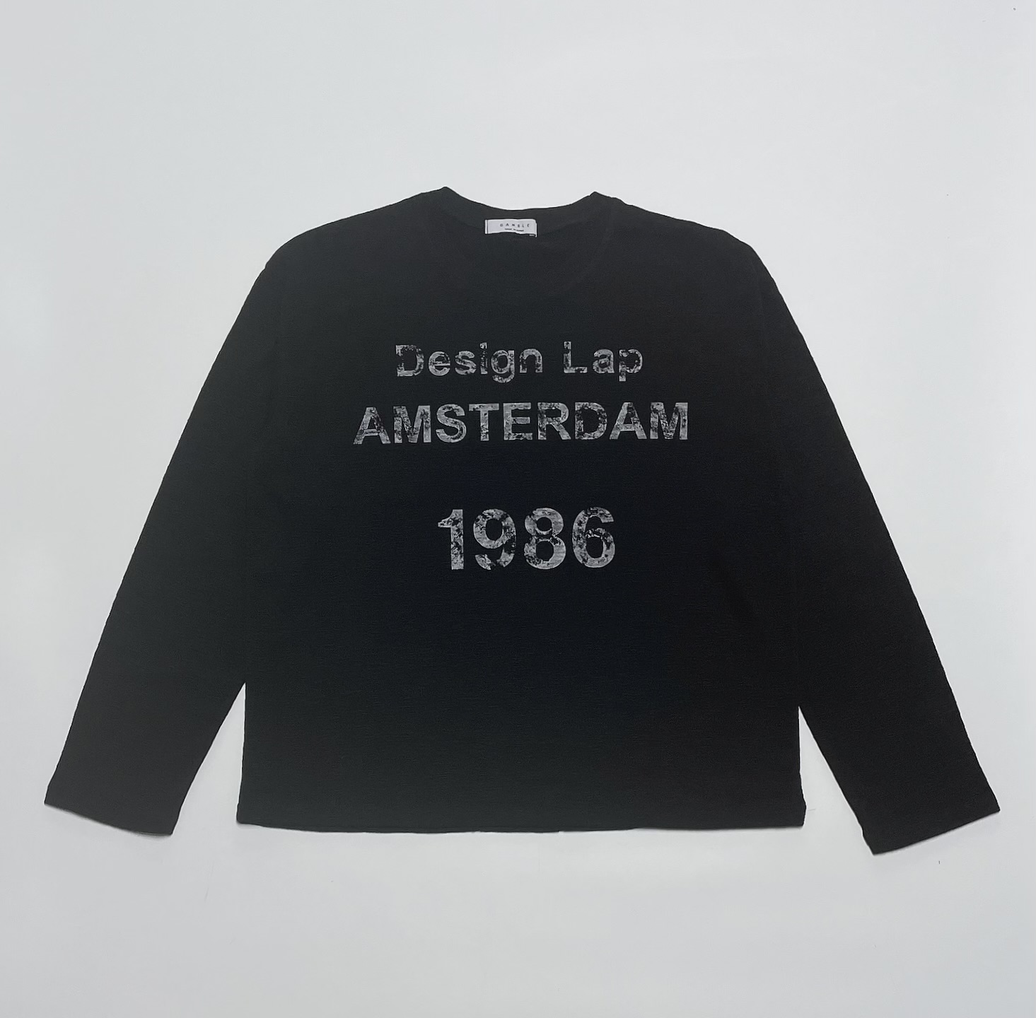 Lap slub crop t