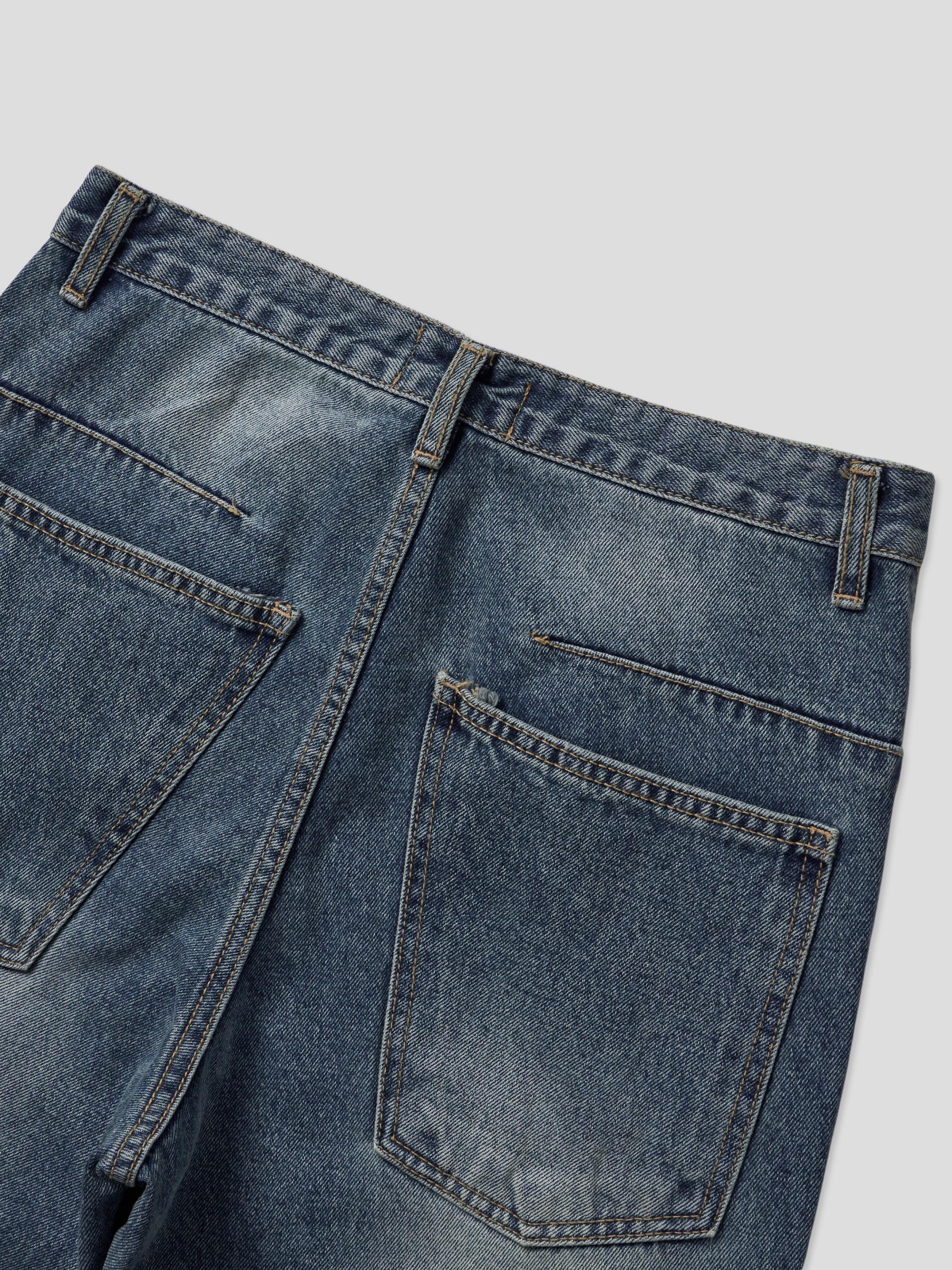 Mabel panel biker flare denim pants