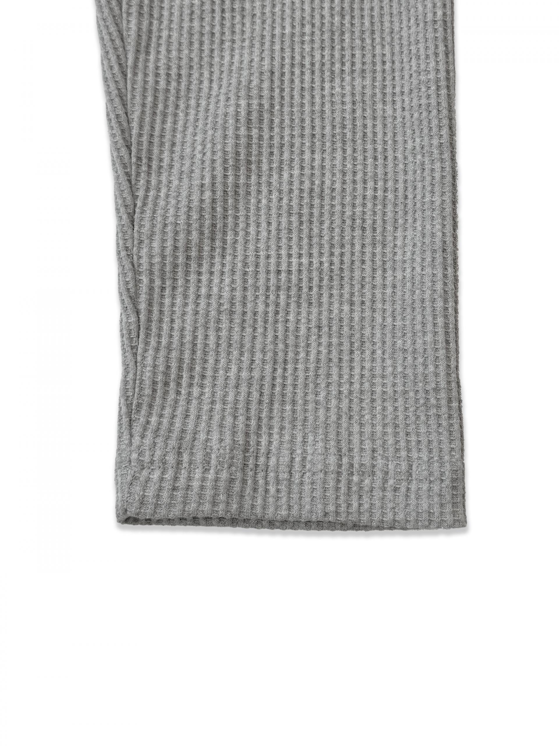 Libera embroidered waffle crop t