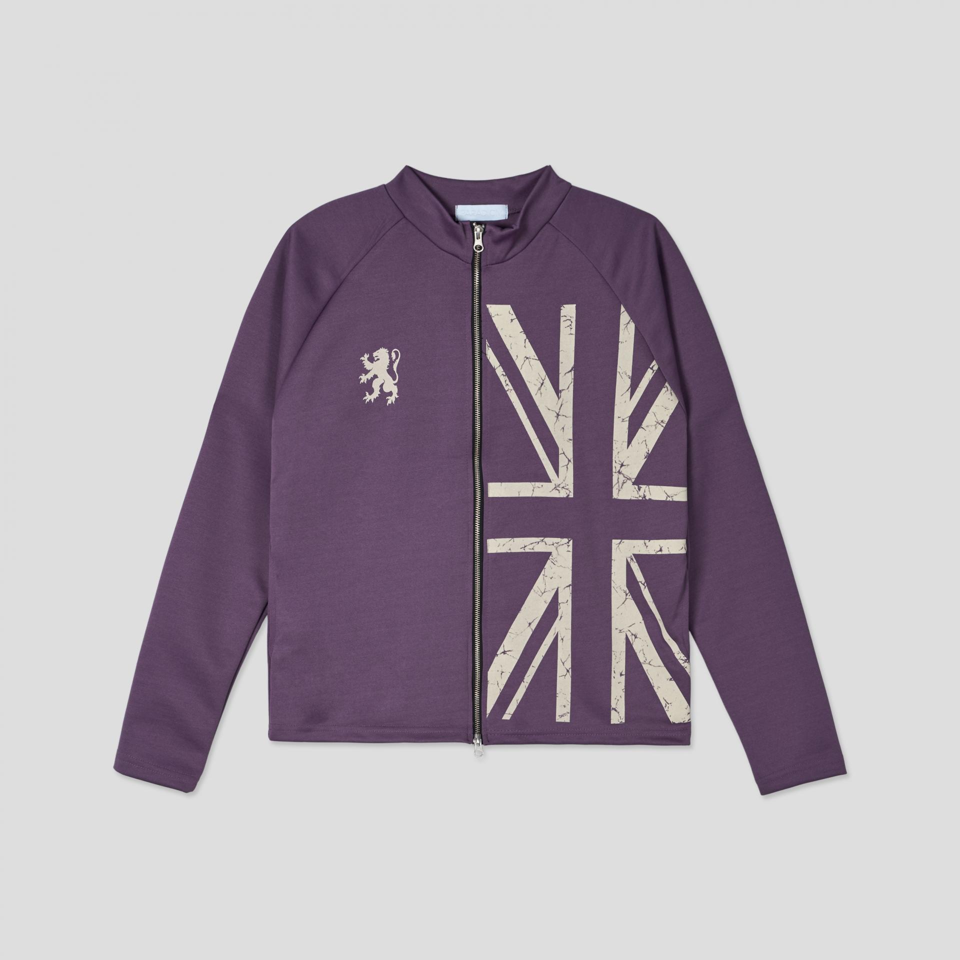 England slim jersey zip-up