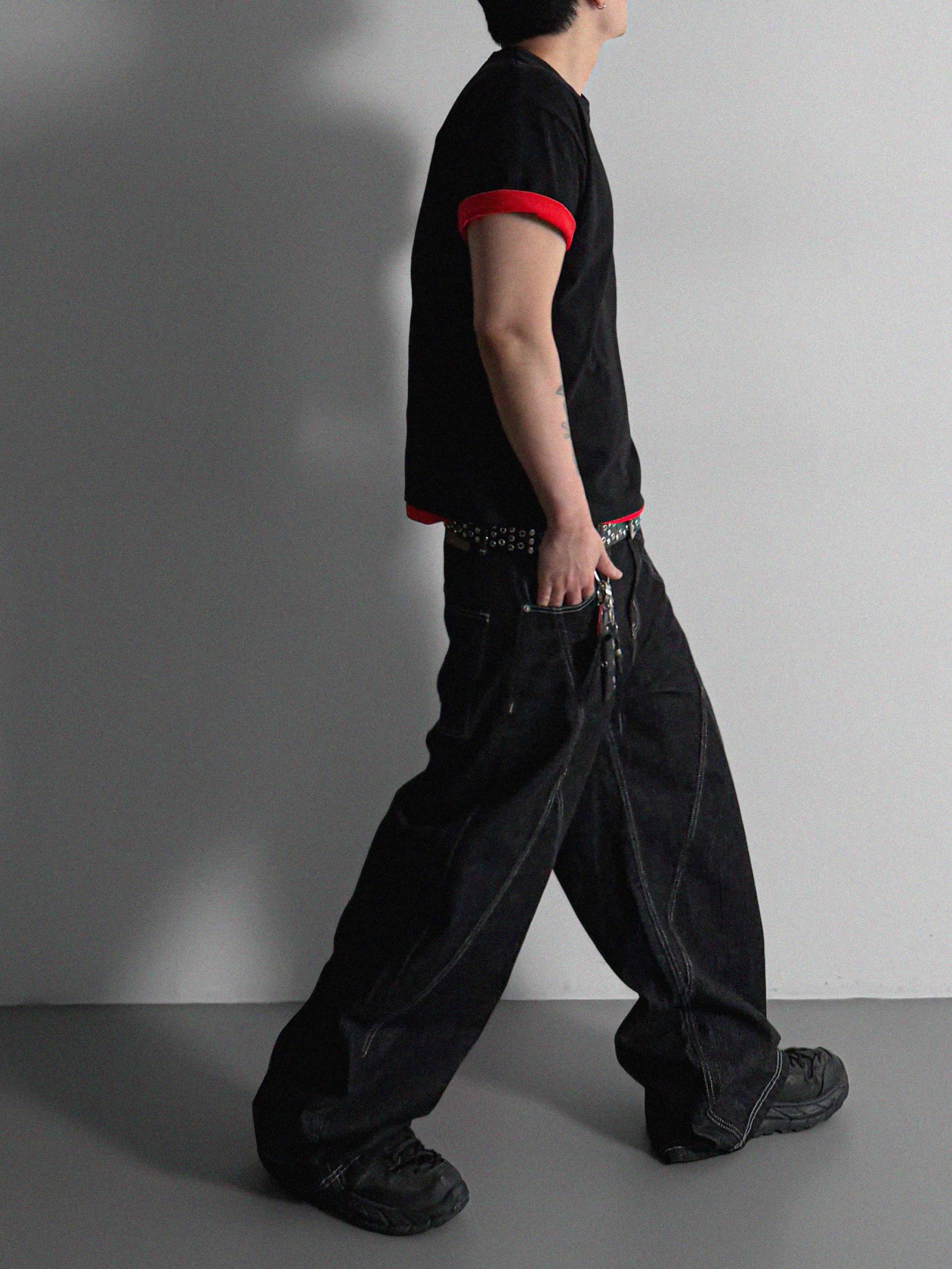 Excl Stitch denim pants