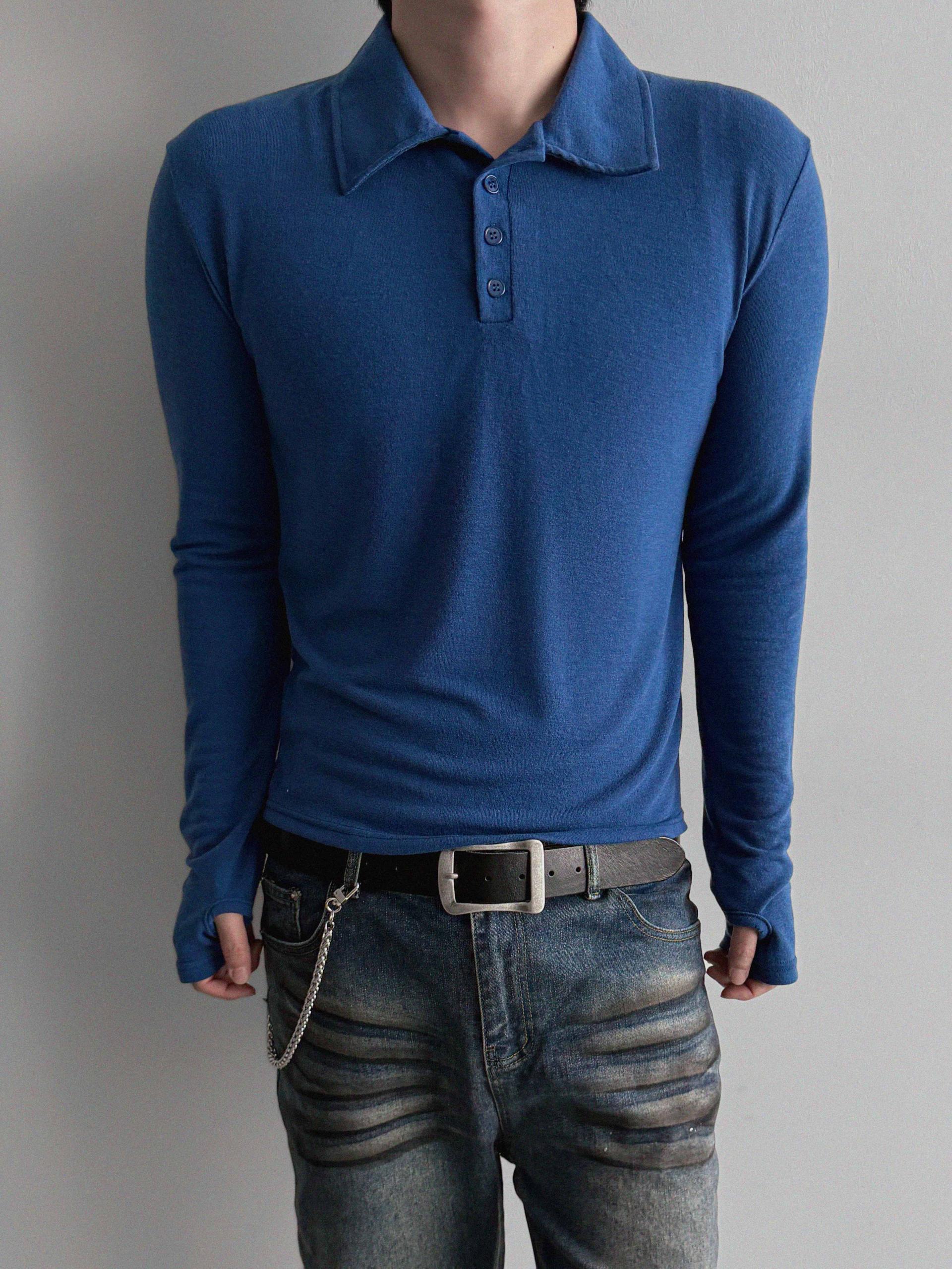 Blank slim warmer collar t