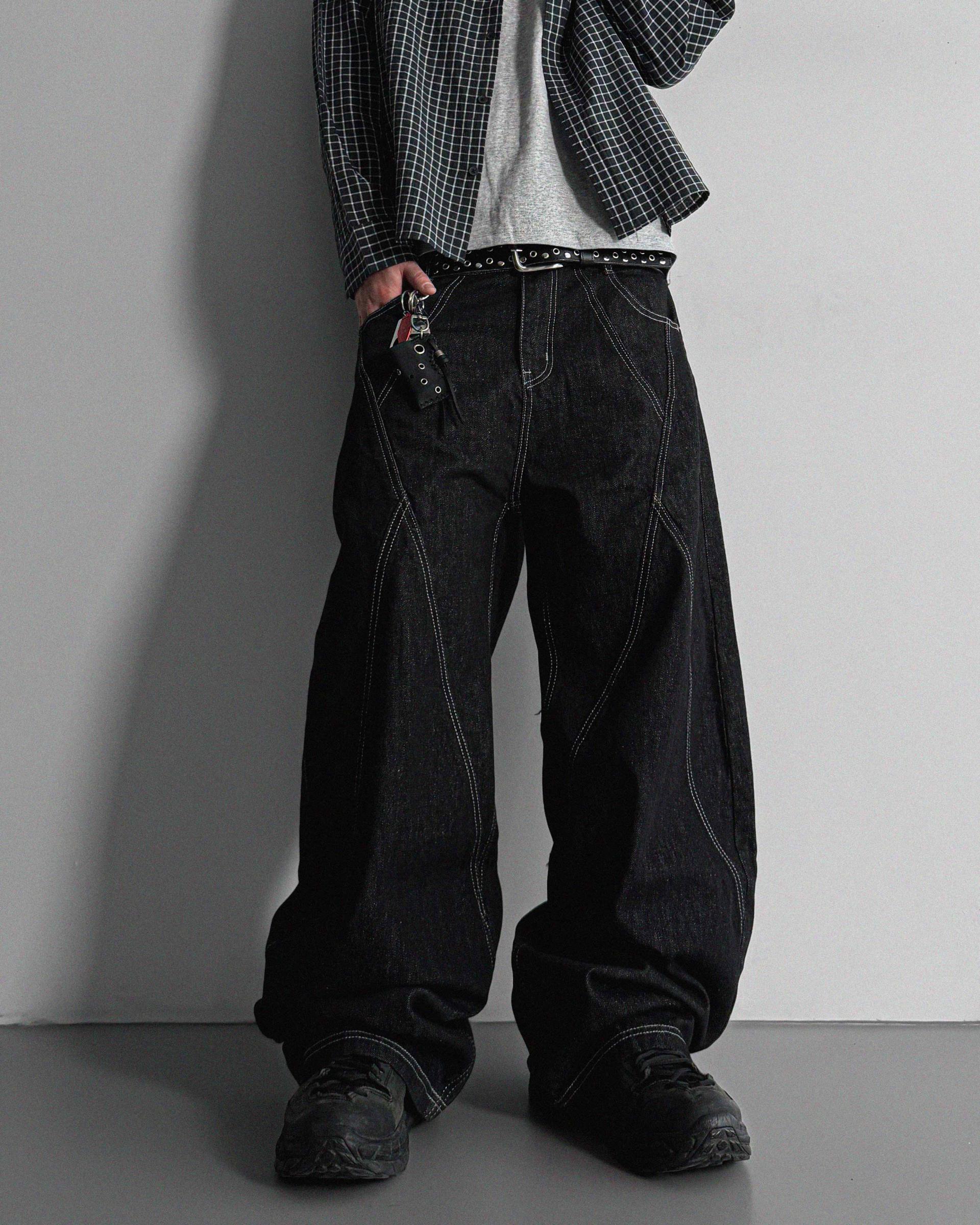Excl Stitch denim pants