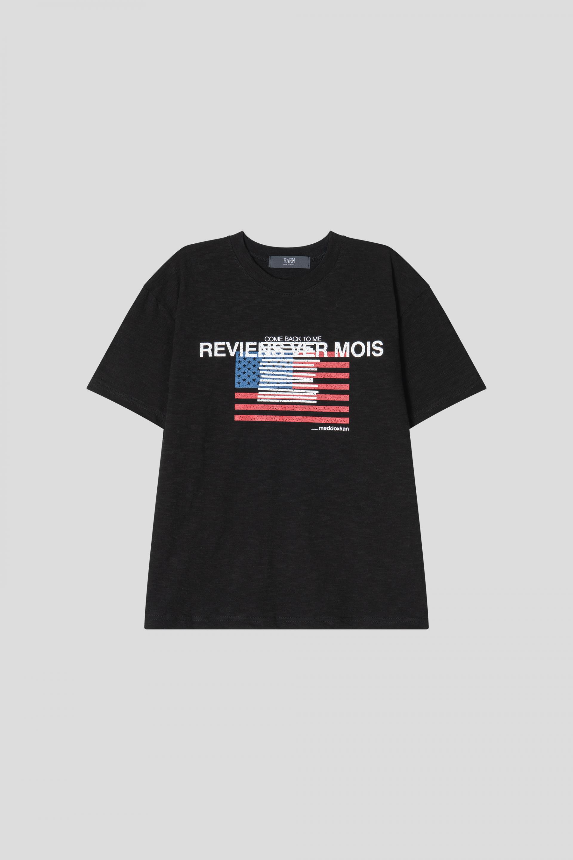 Star and Stripe slab crop half T
