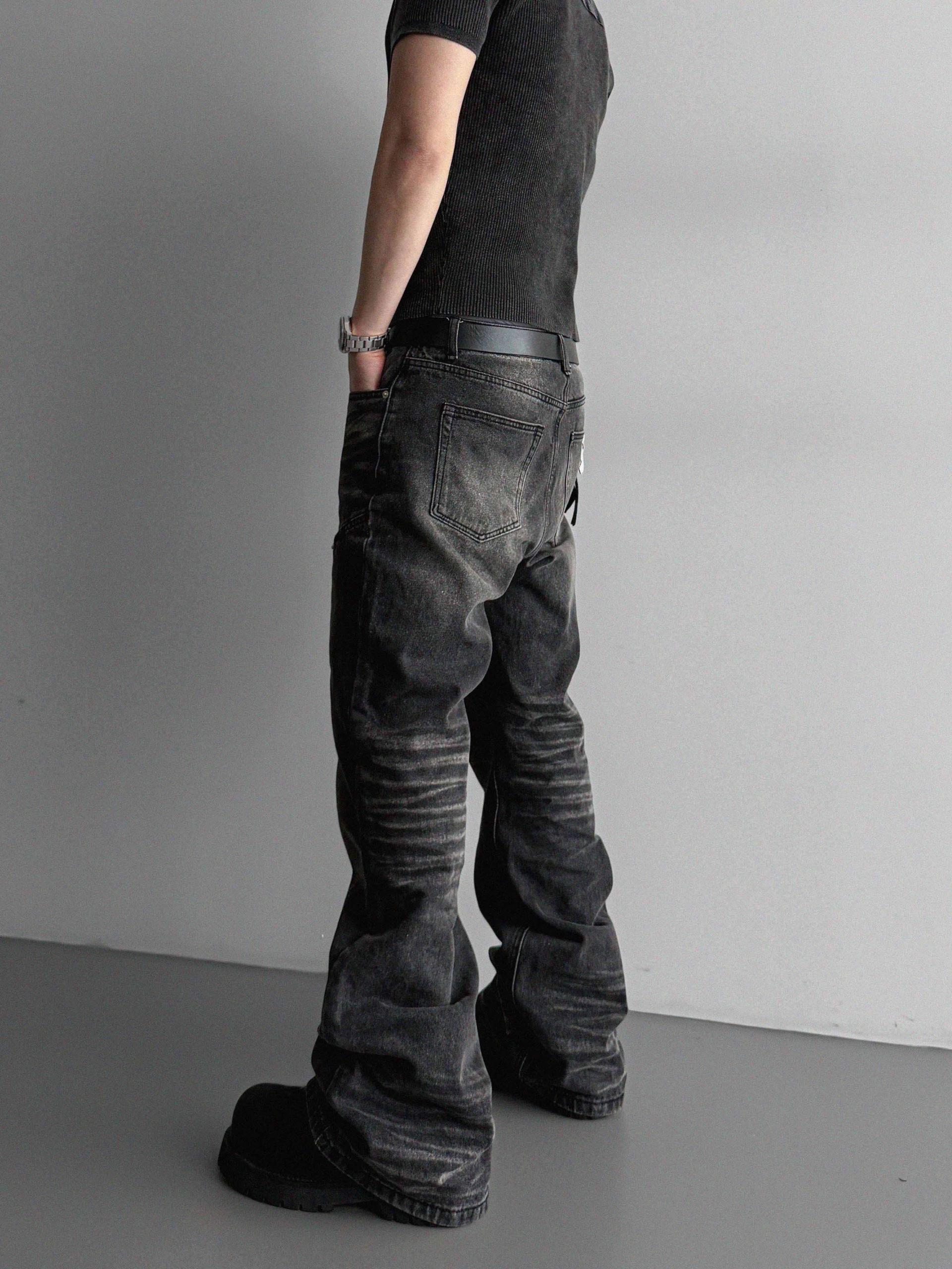 Pigment panel slim half knit