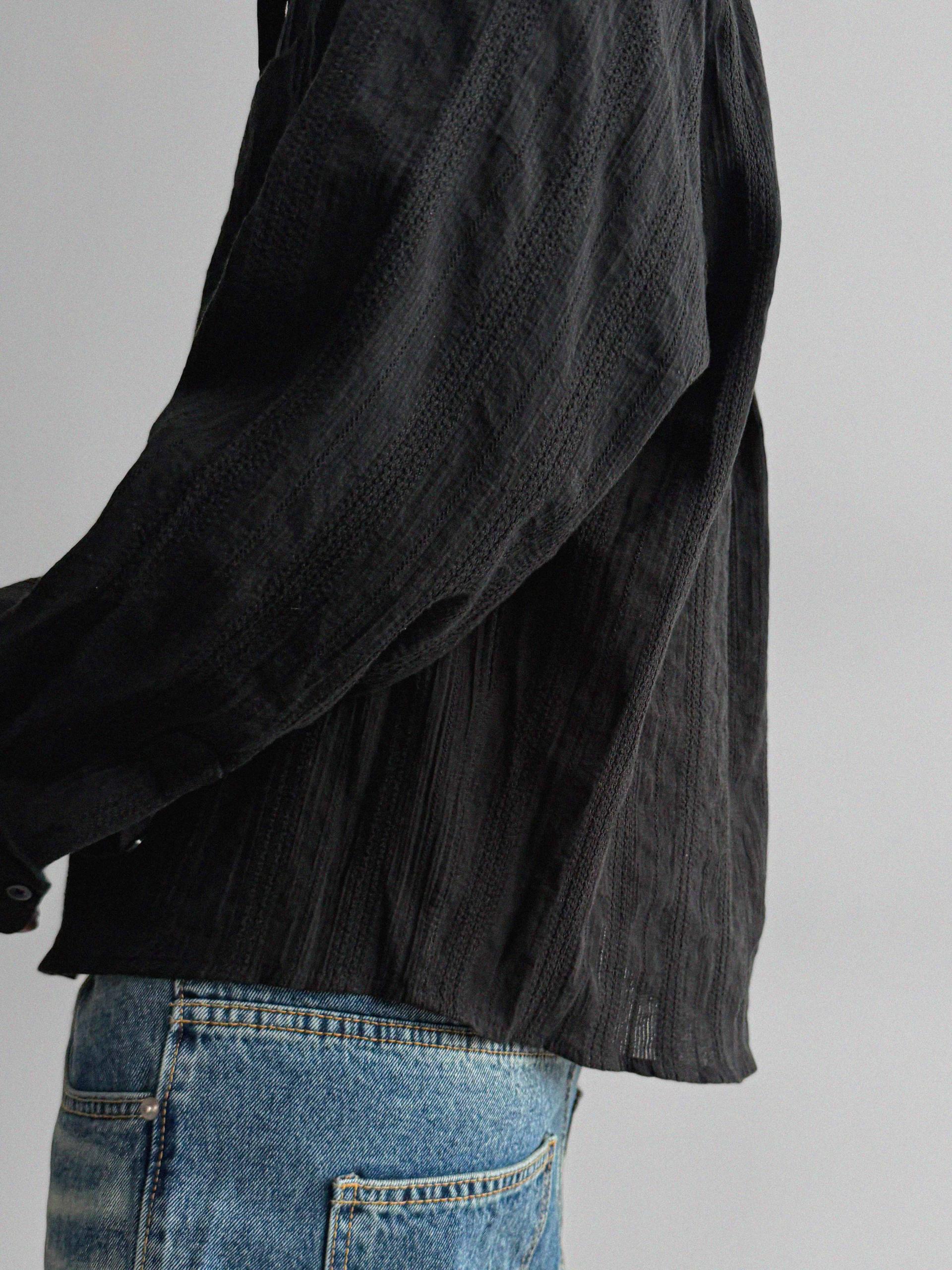 Dress crop shirt