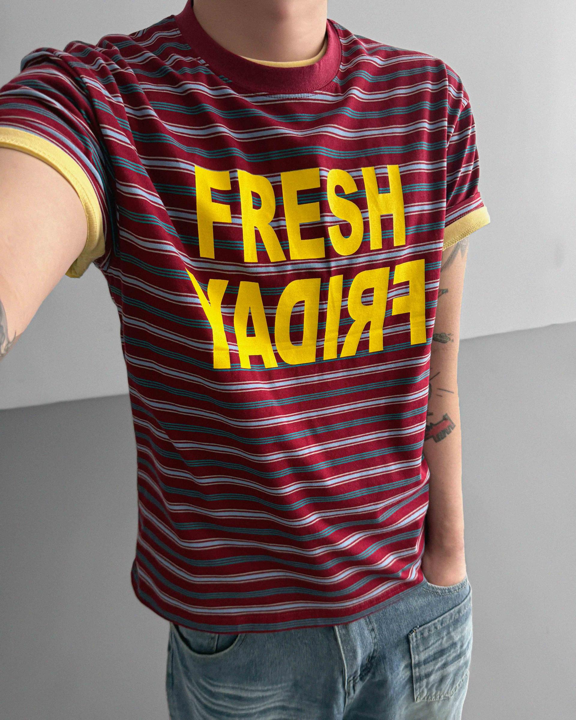 Fresh stripe half t