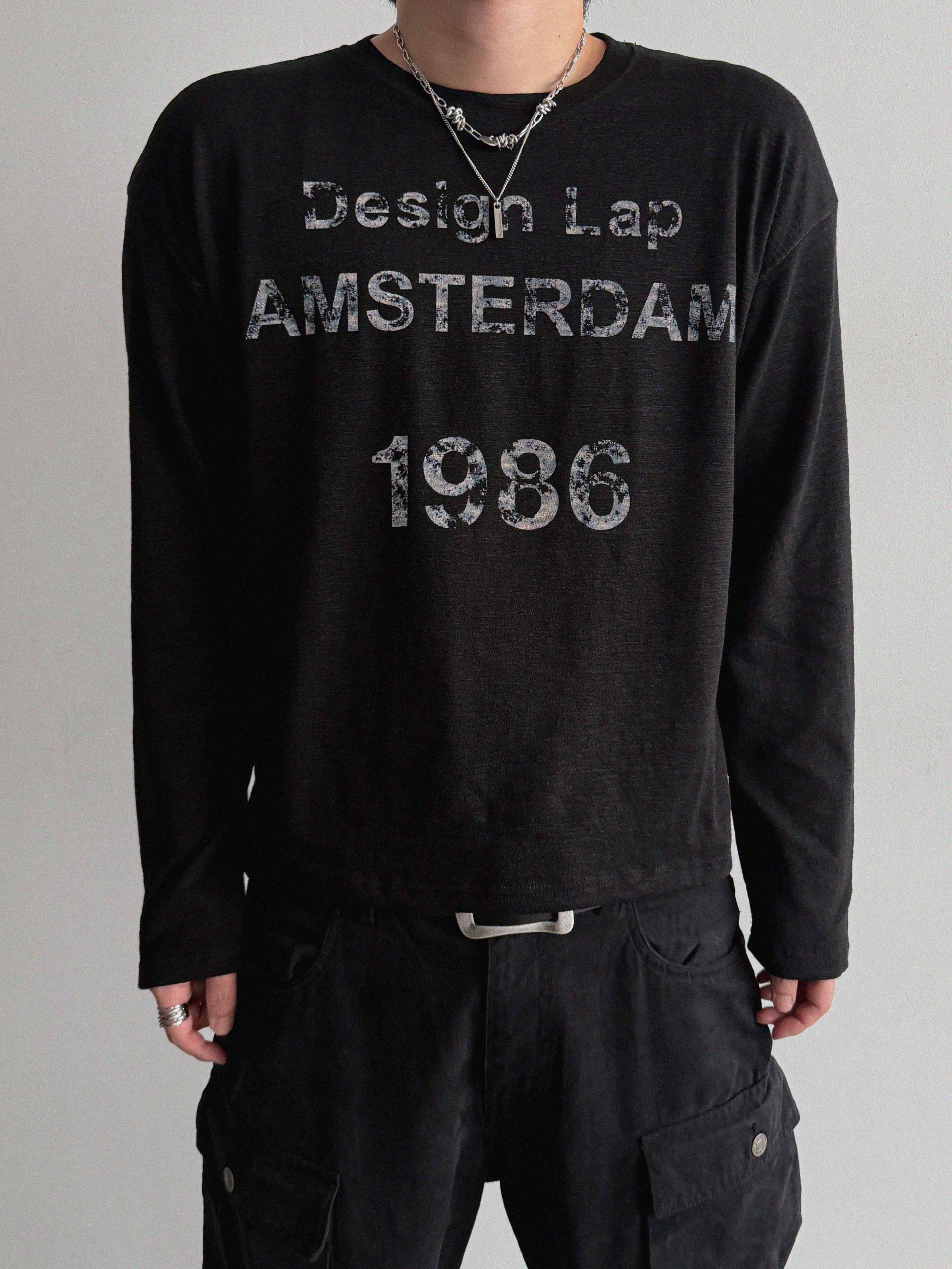 Lap slub crop t