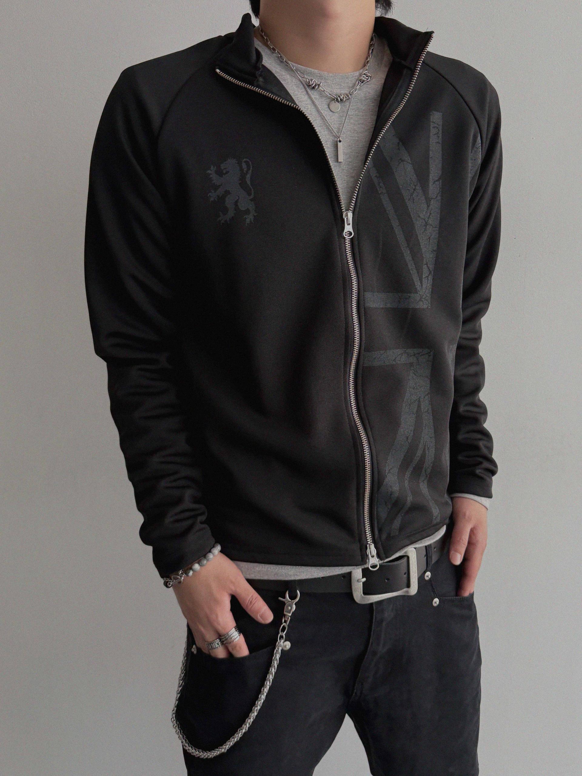 England slim jersey zip-up