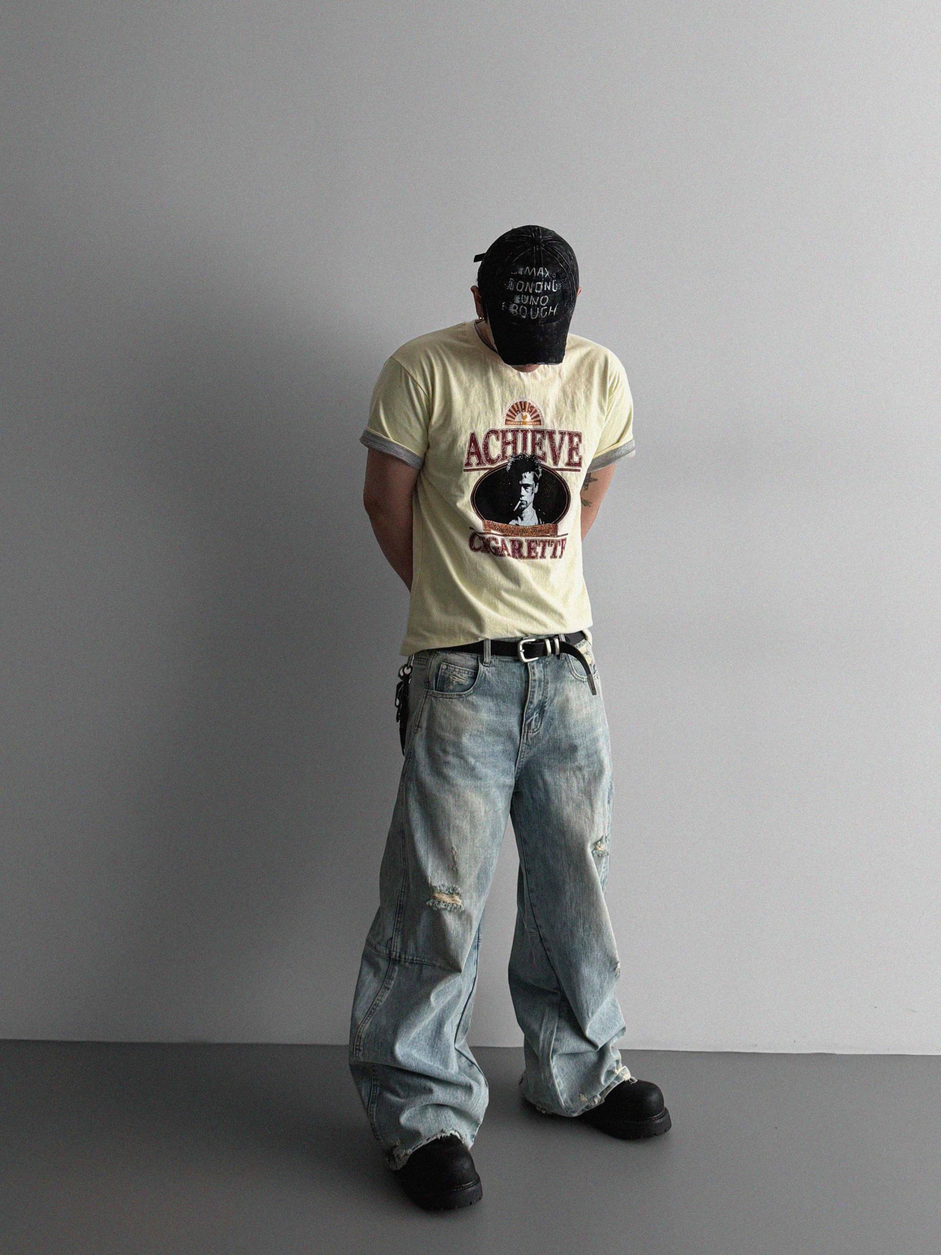 Frick damage denim pants