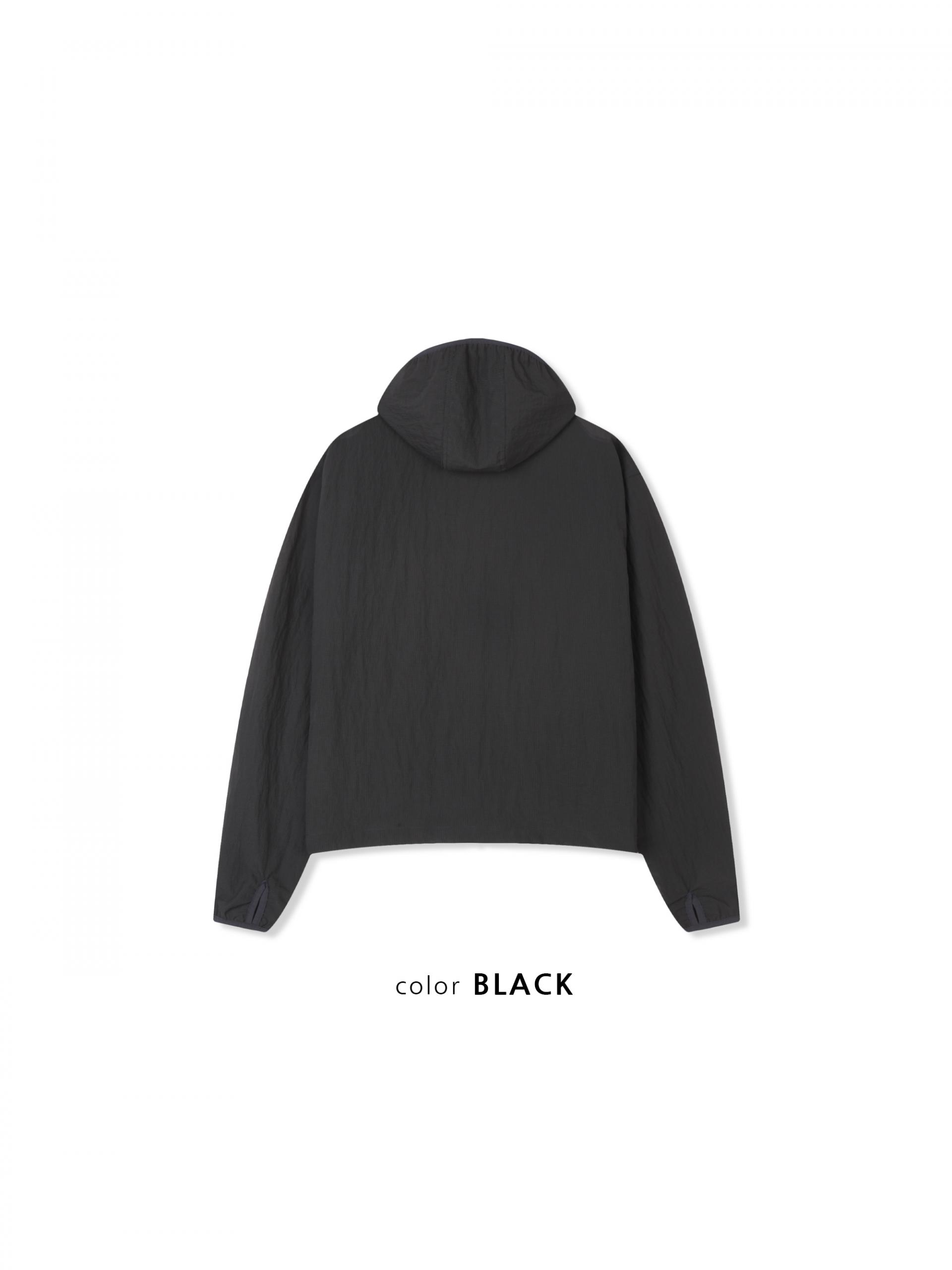 Summer diagonal zipper hood jacket