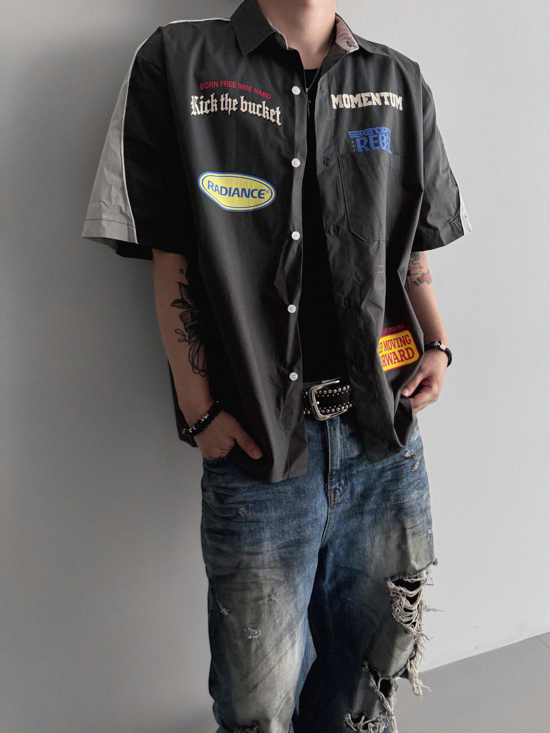 Mechanic over half shirt