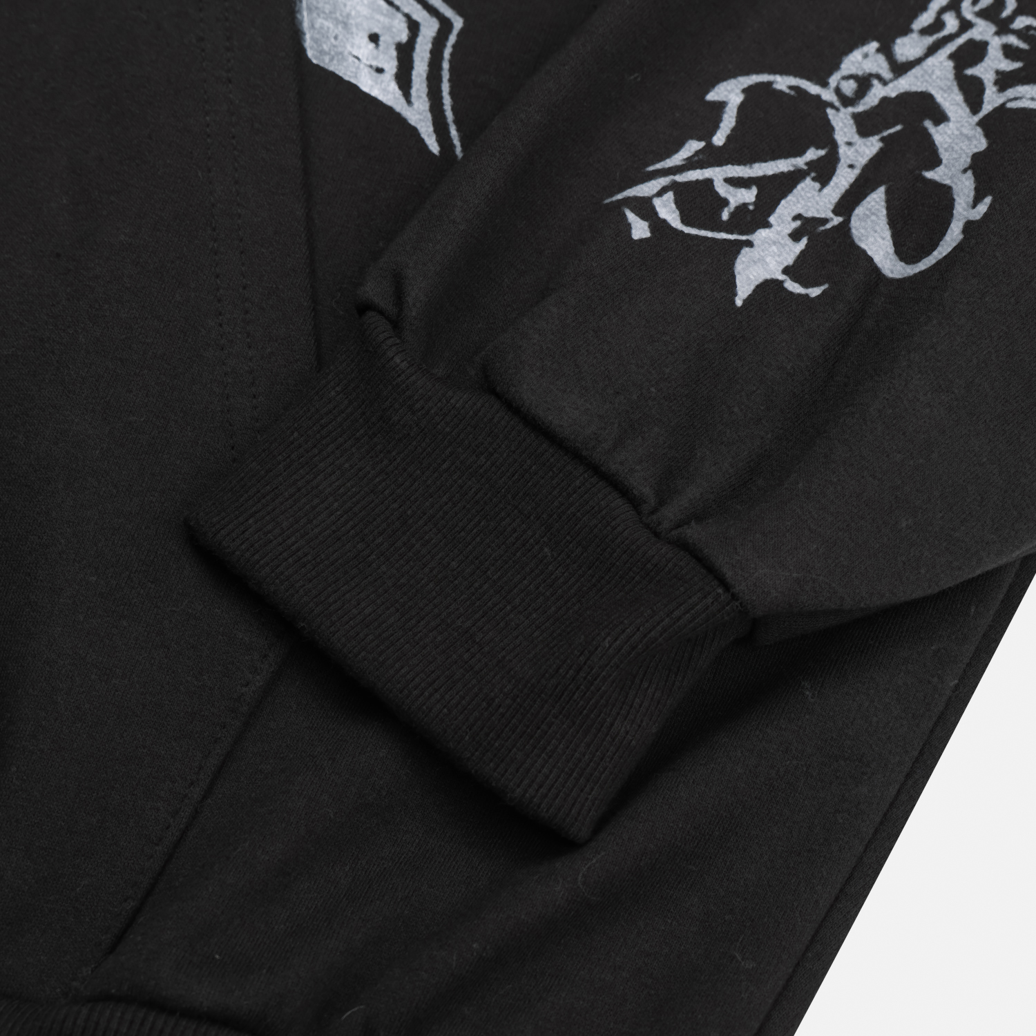 Keyring printed crop hood zip-up