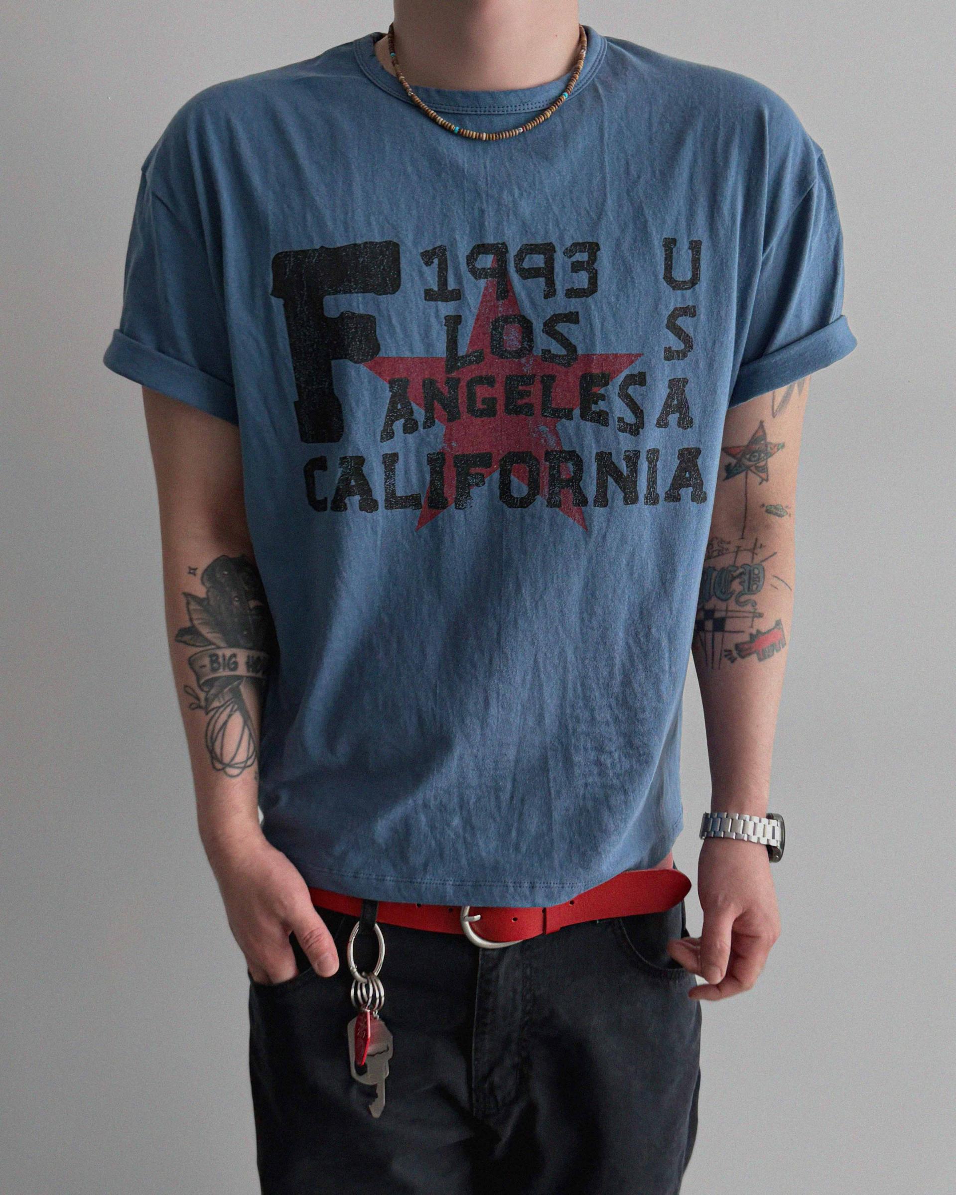 Retro star crop half t