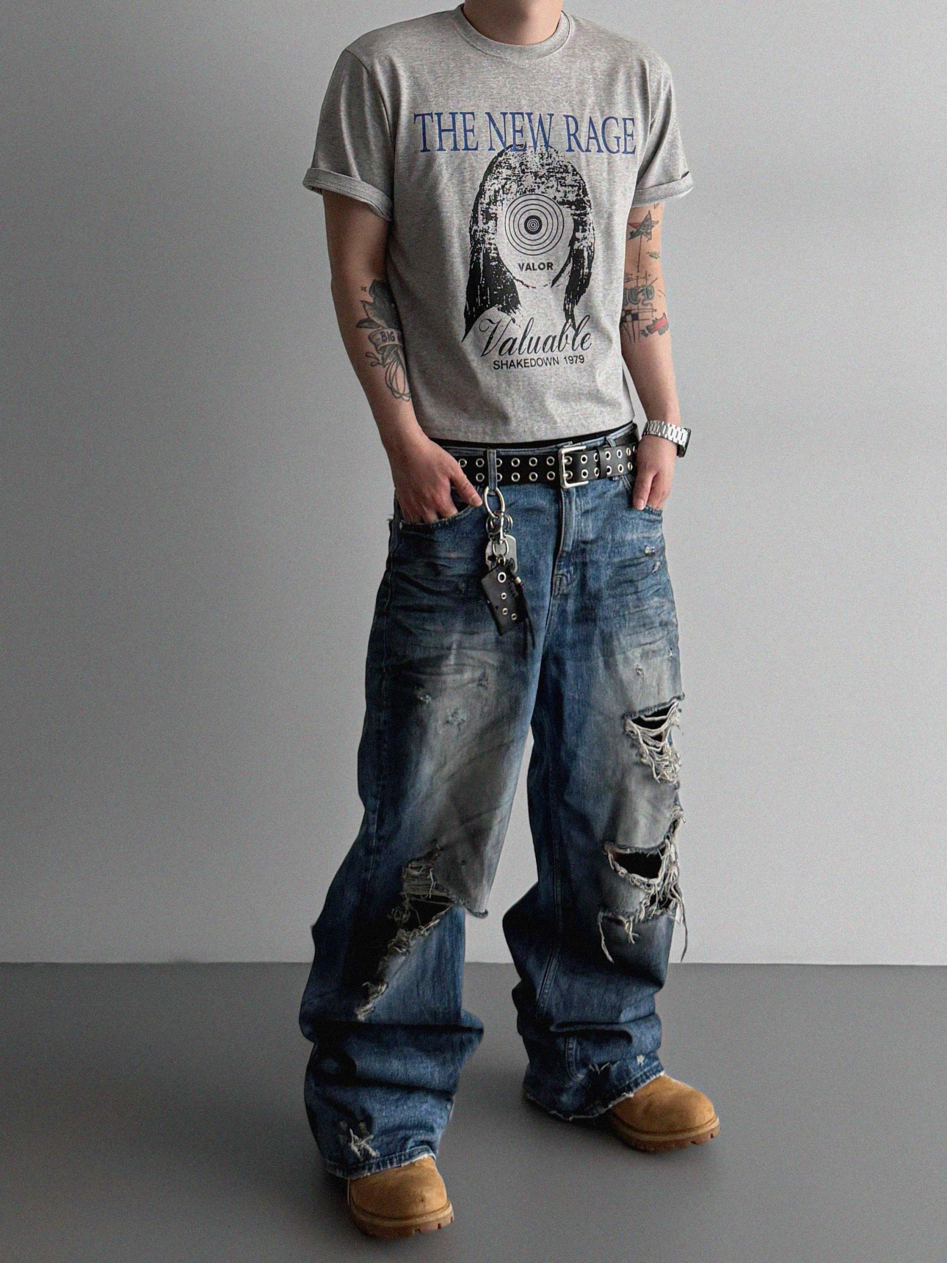 New rage crop half t