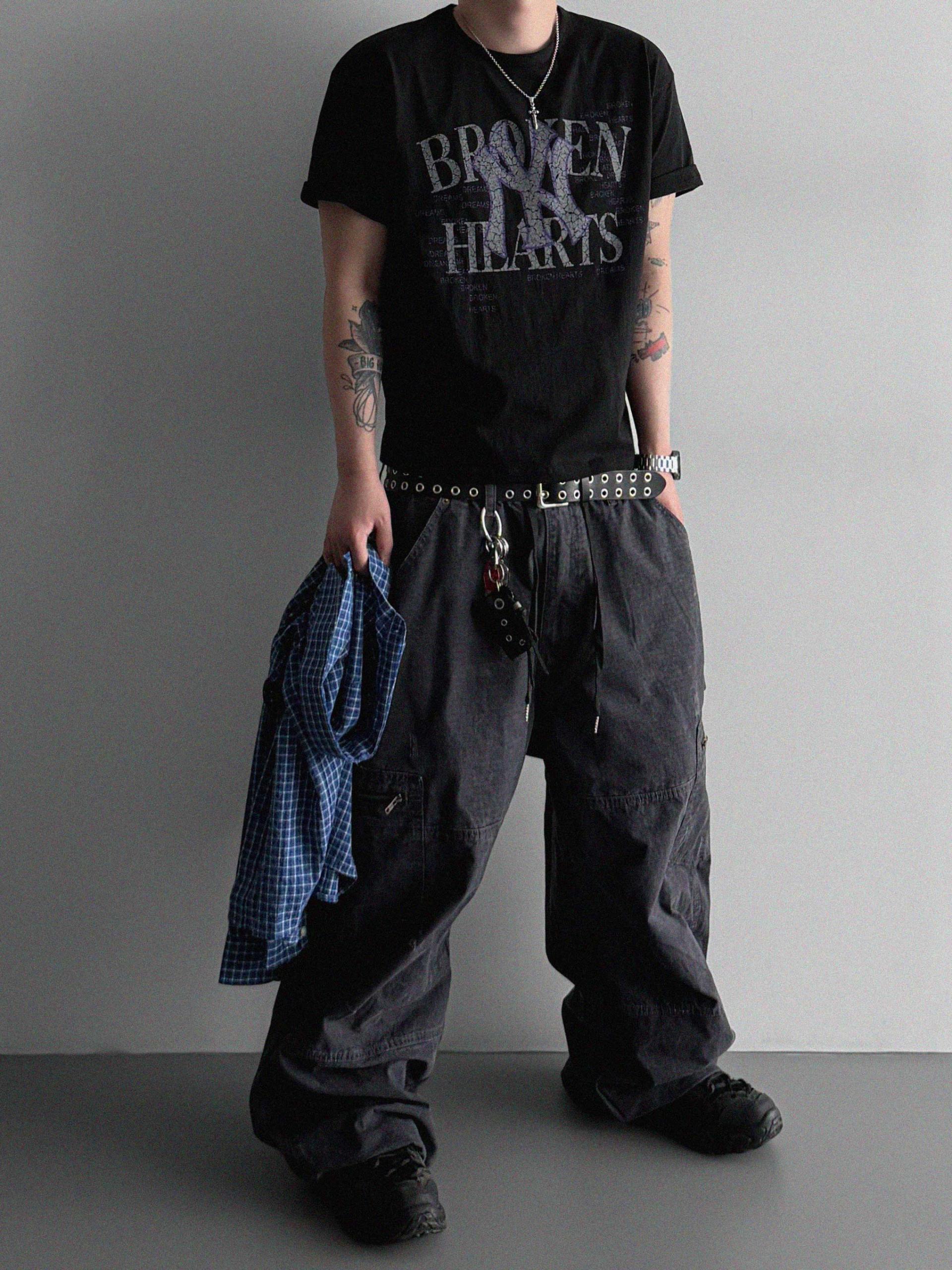 Vintage wide work pants