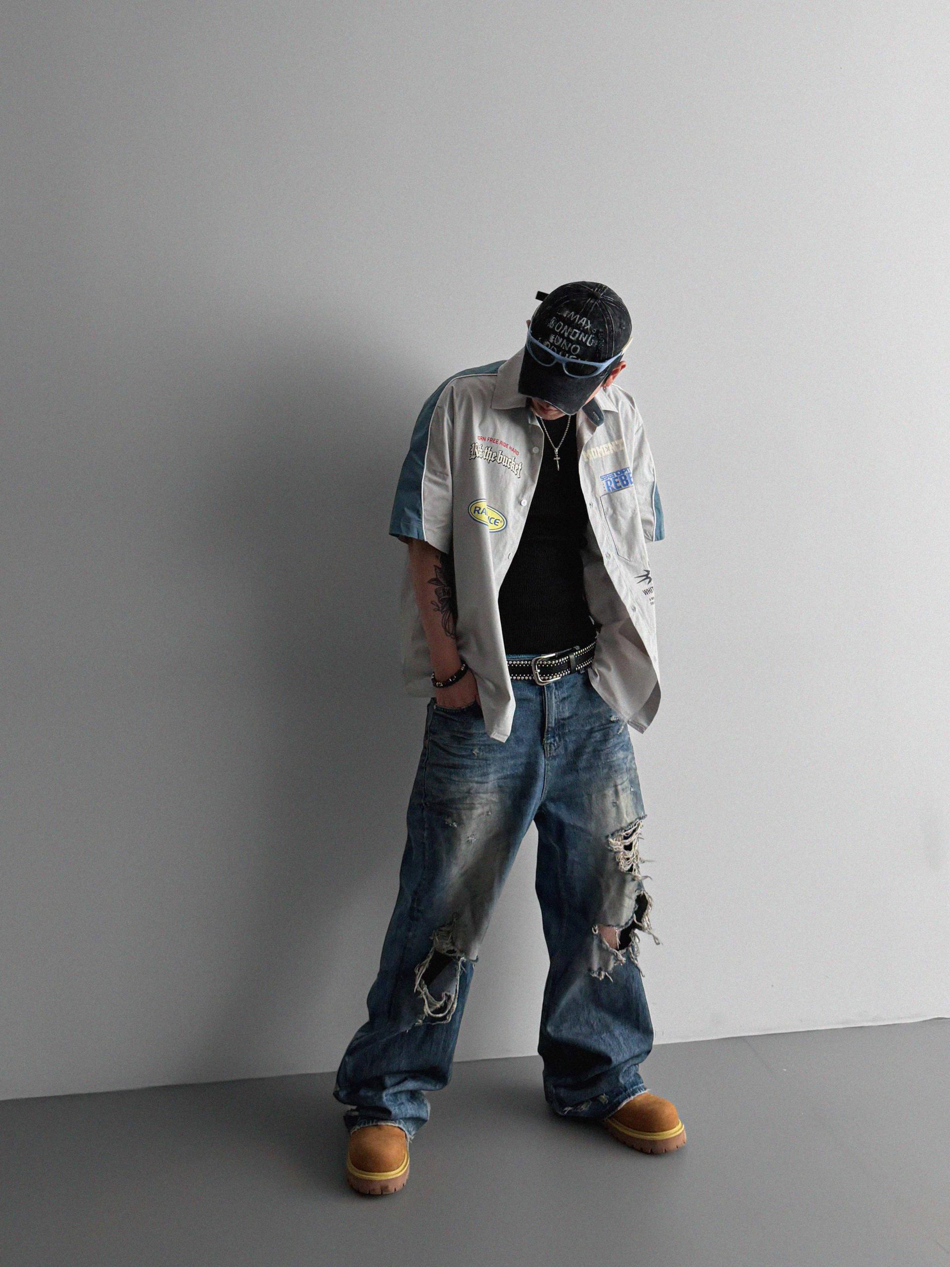 Mechanic over half shirt