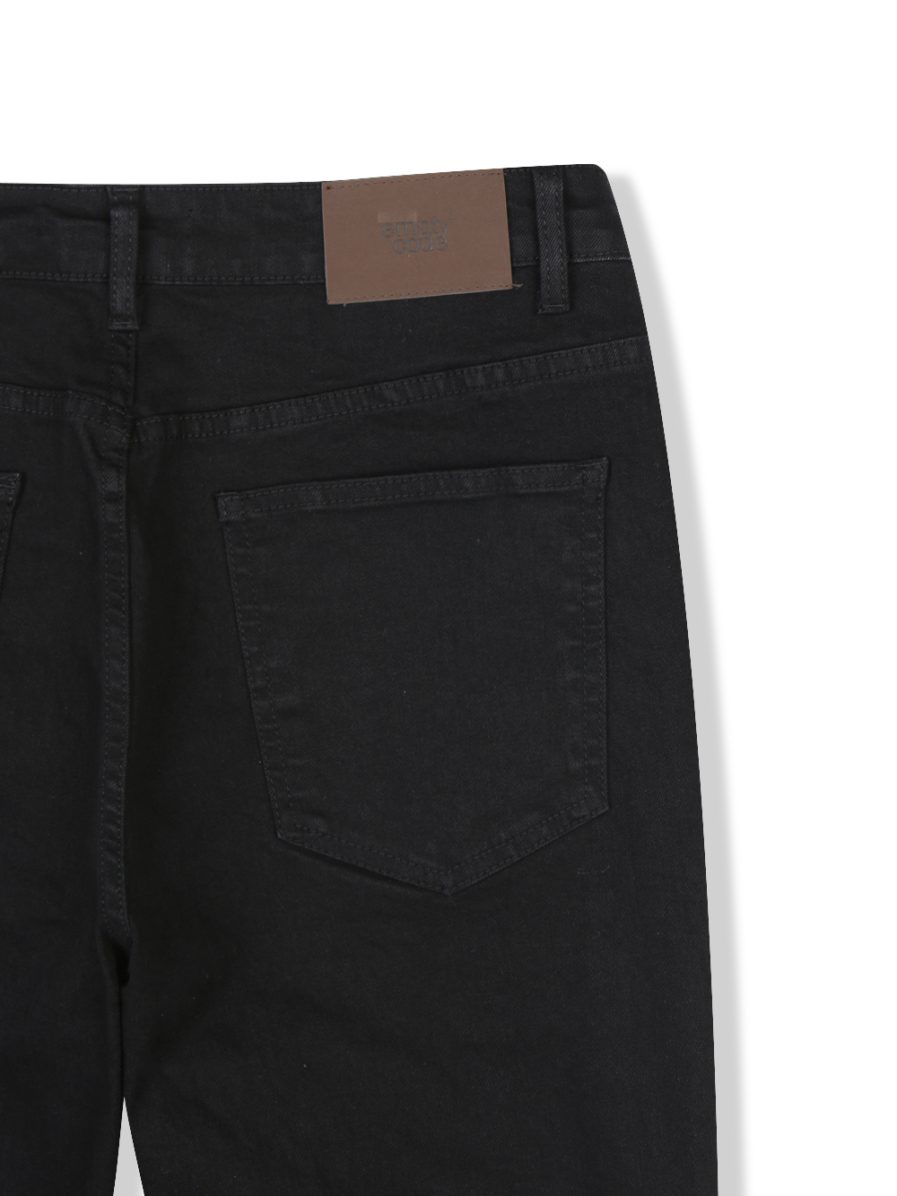 Dark embo sagging flare black jeans