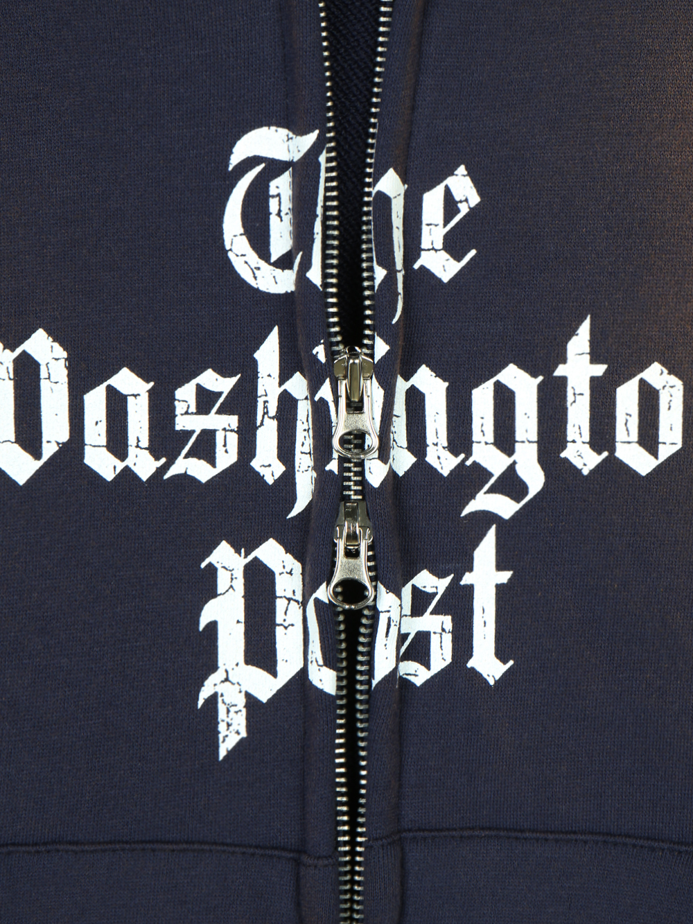 Washington crop hoodie zip-up
