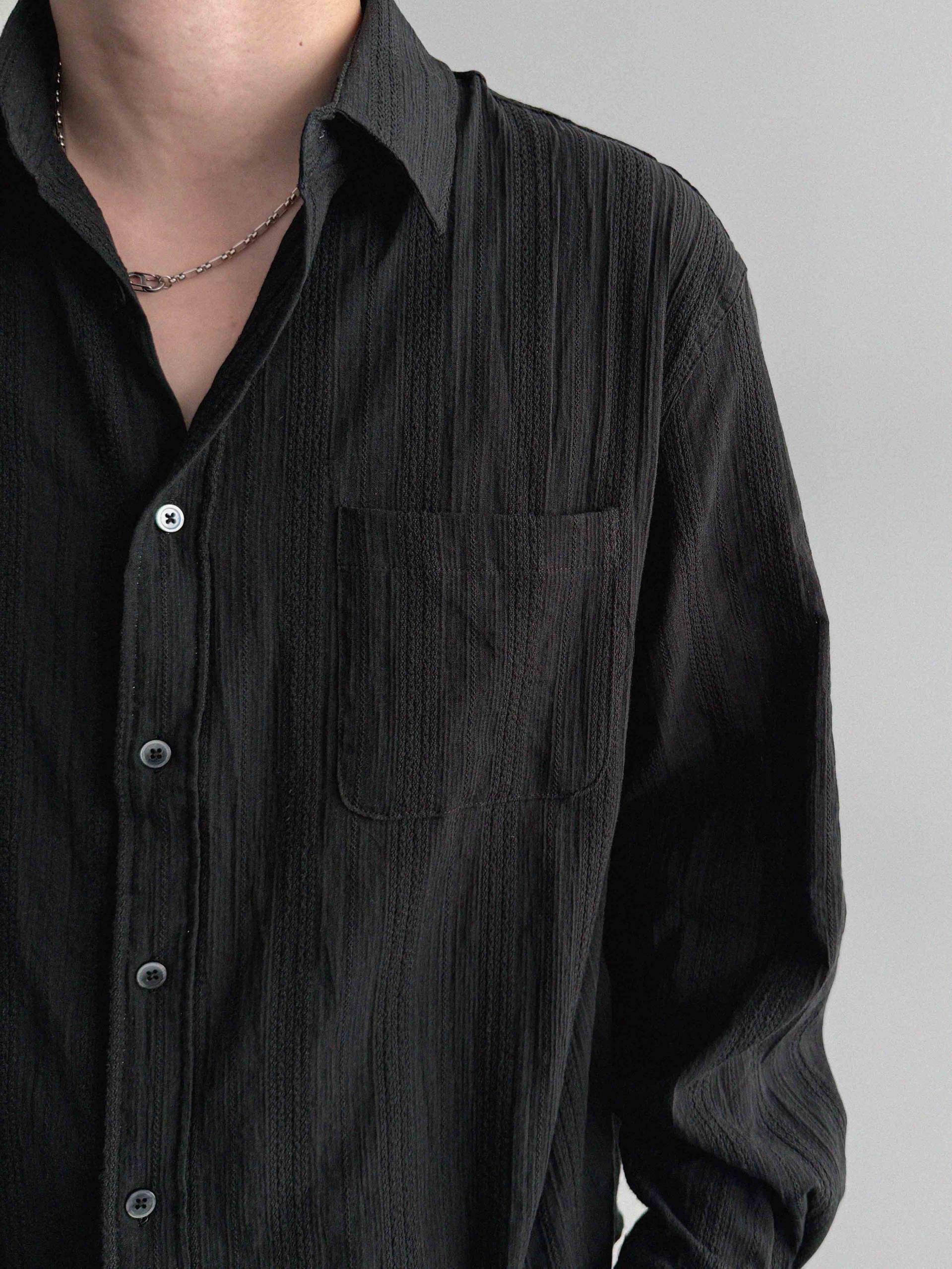 Dress crop shirt