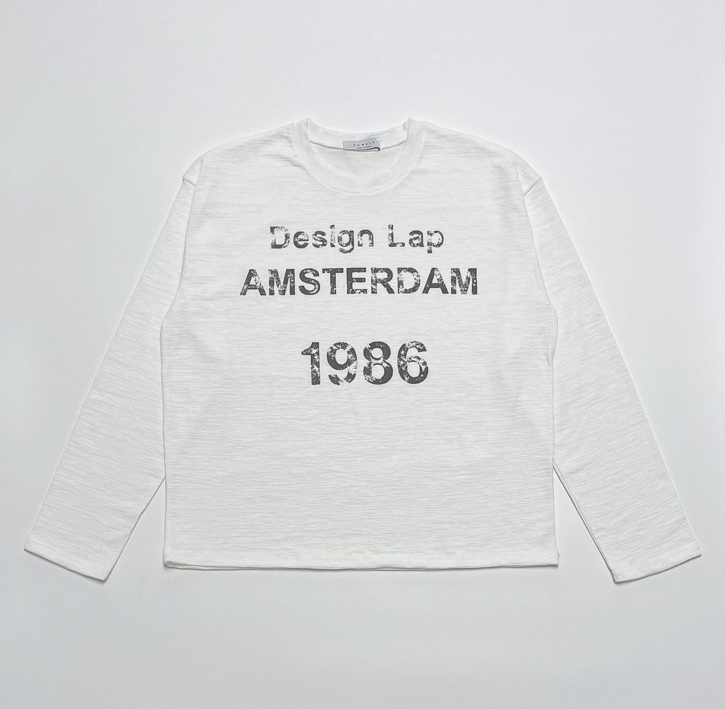 Lap slub crop t