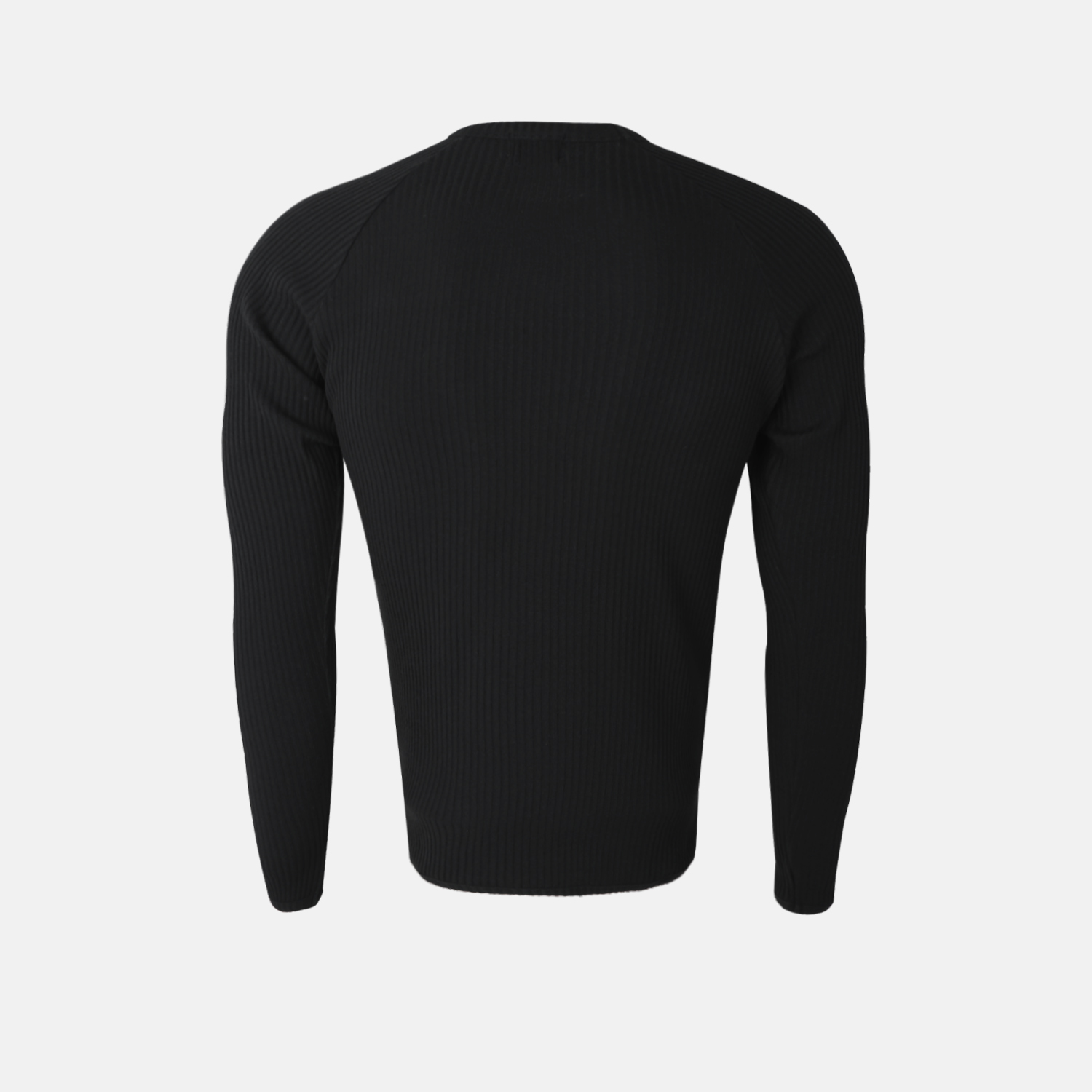 Solid ribbed raglan muscle t