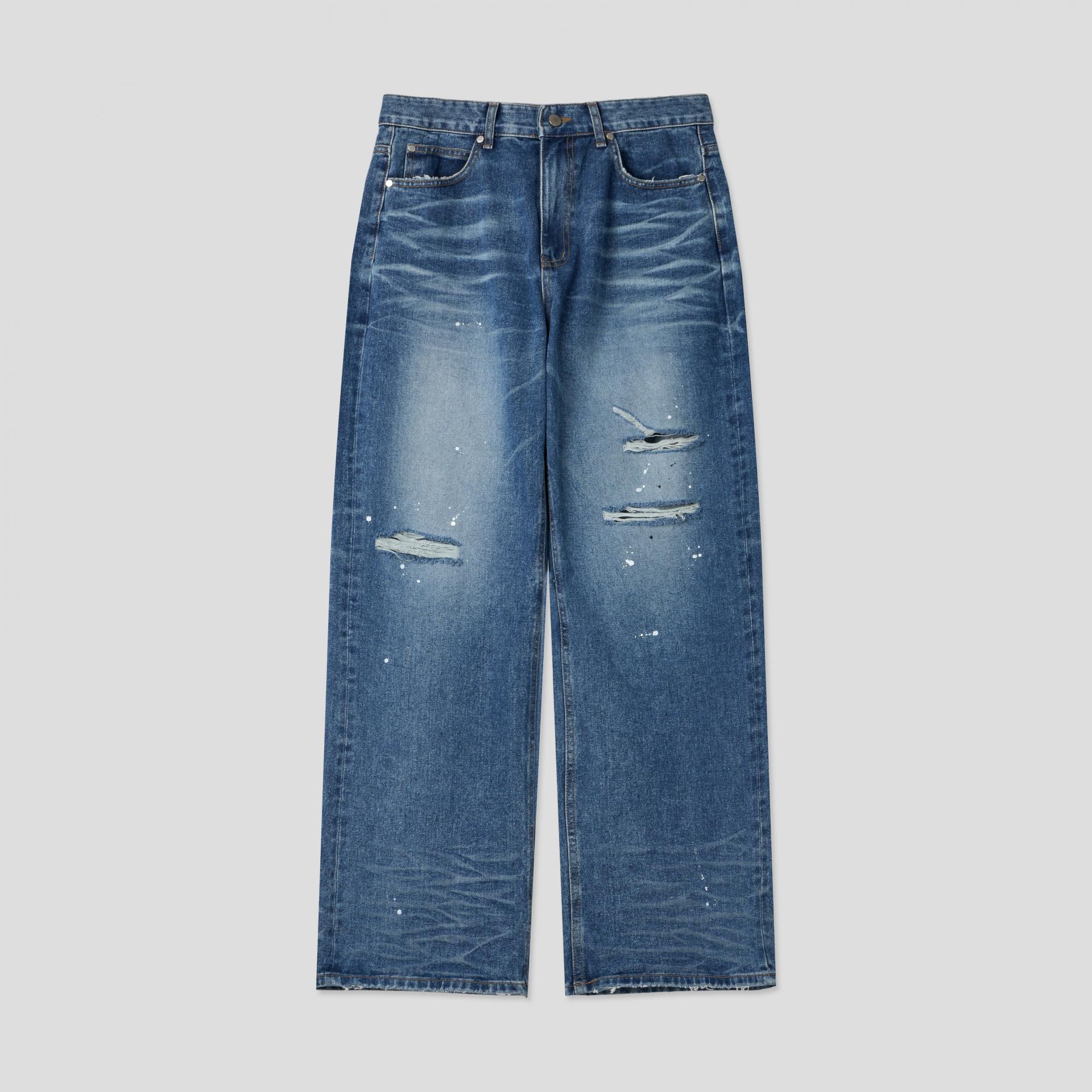 Ver-embo vintage denim pants