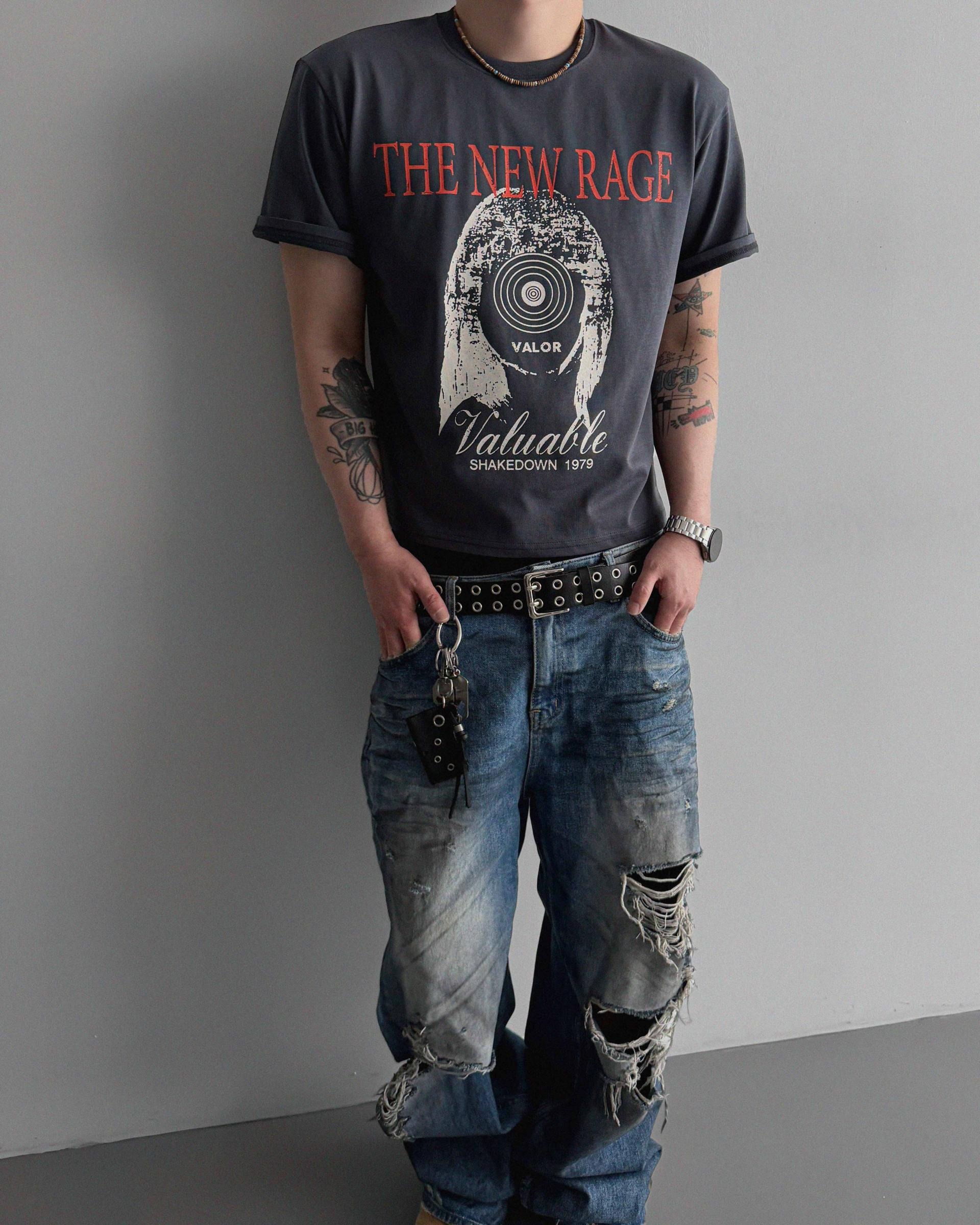 New rage crop half t