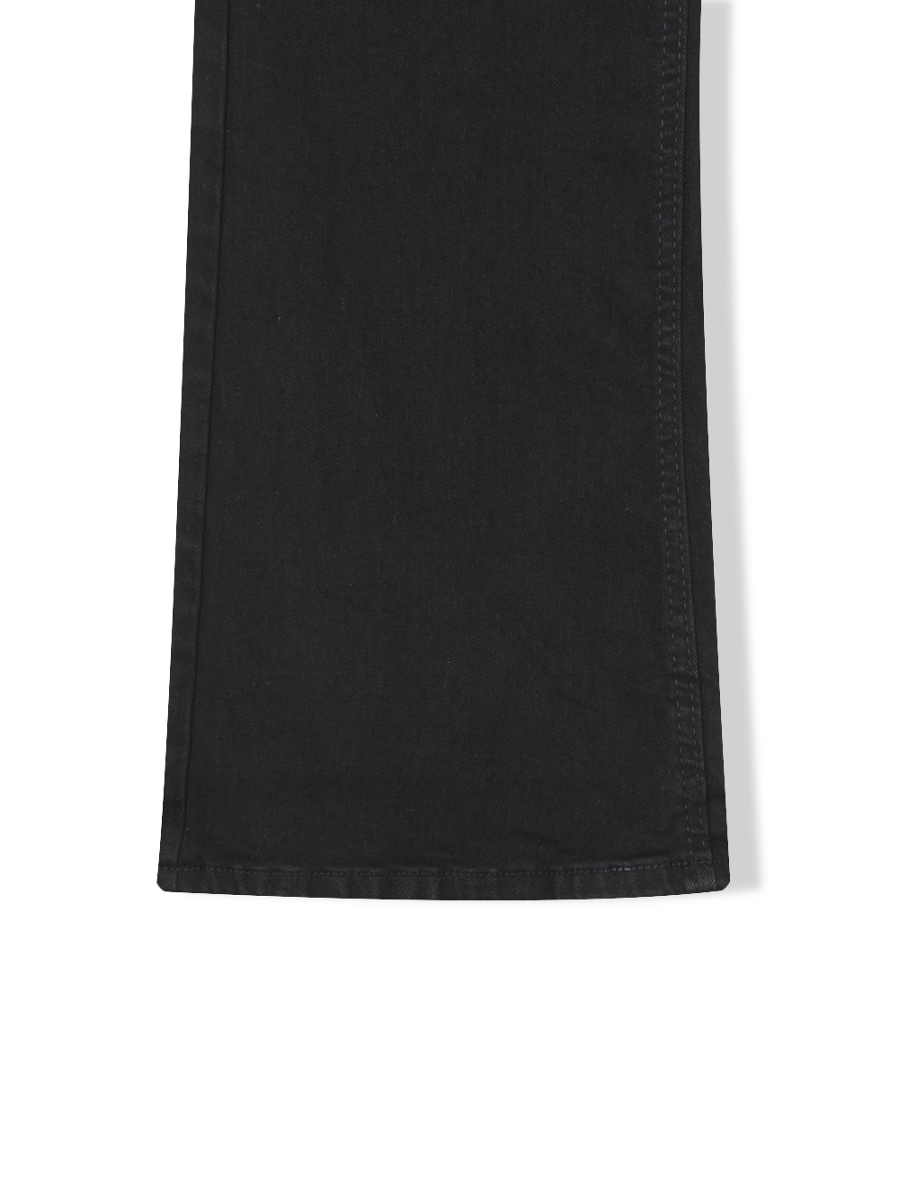 Dark embo sagging flare black jeans