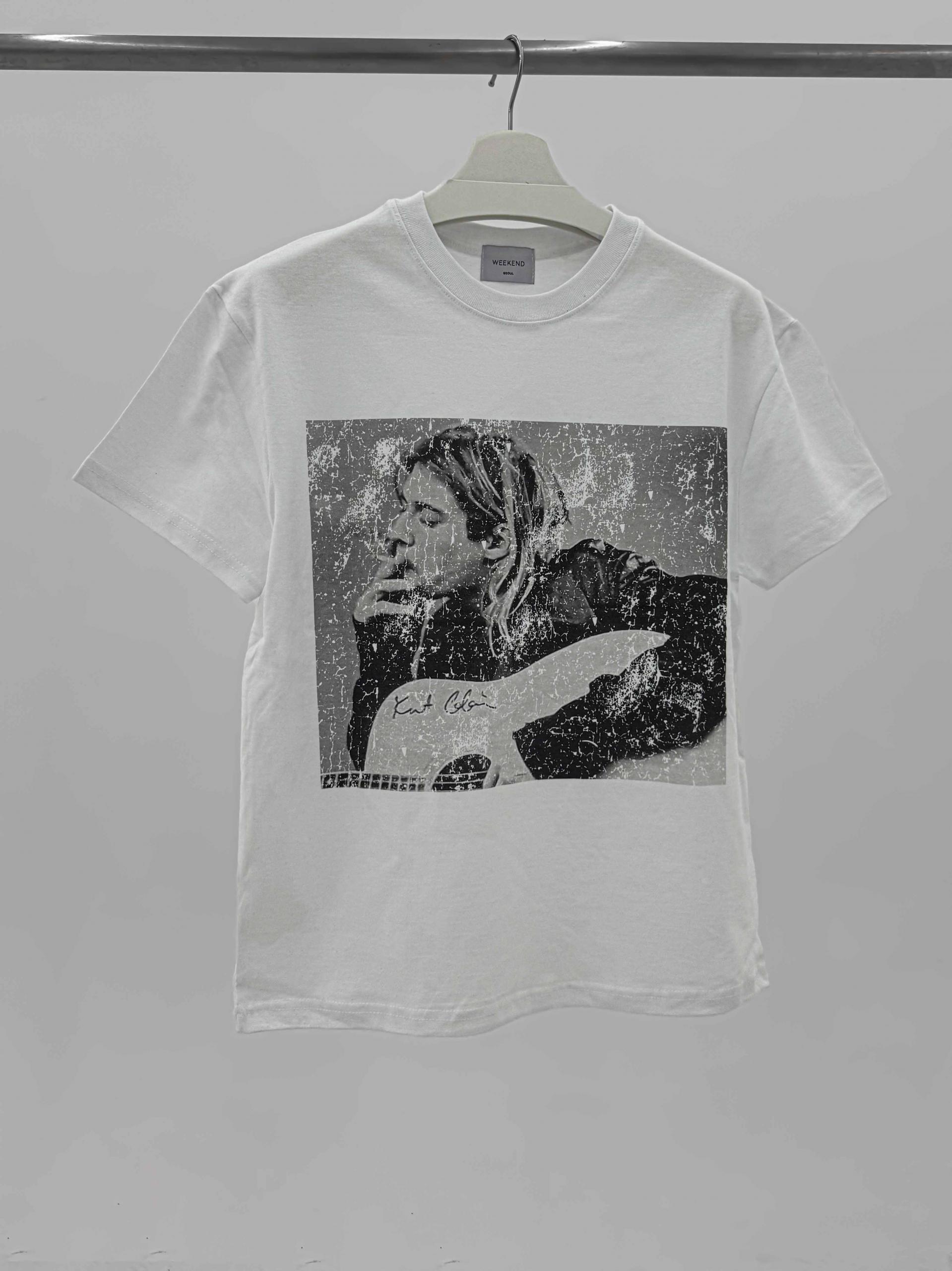 Cut printed muscle half t