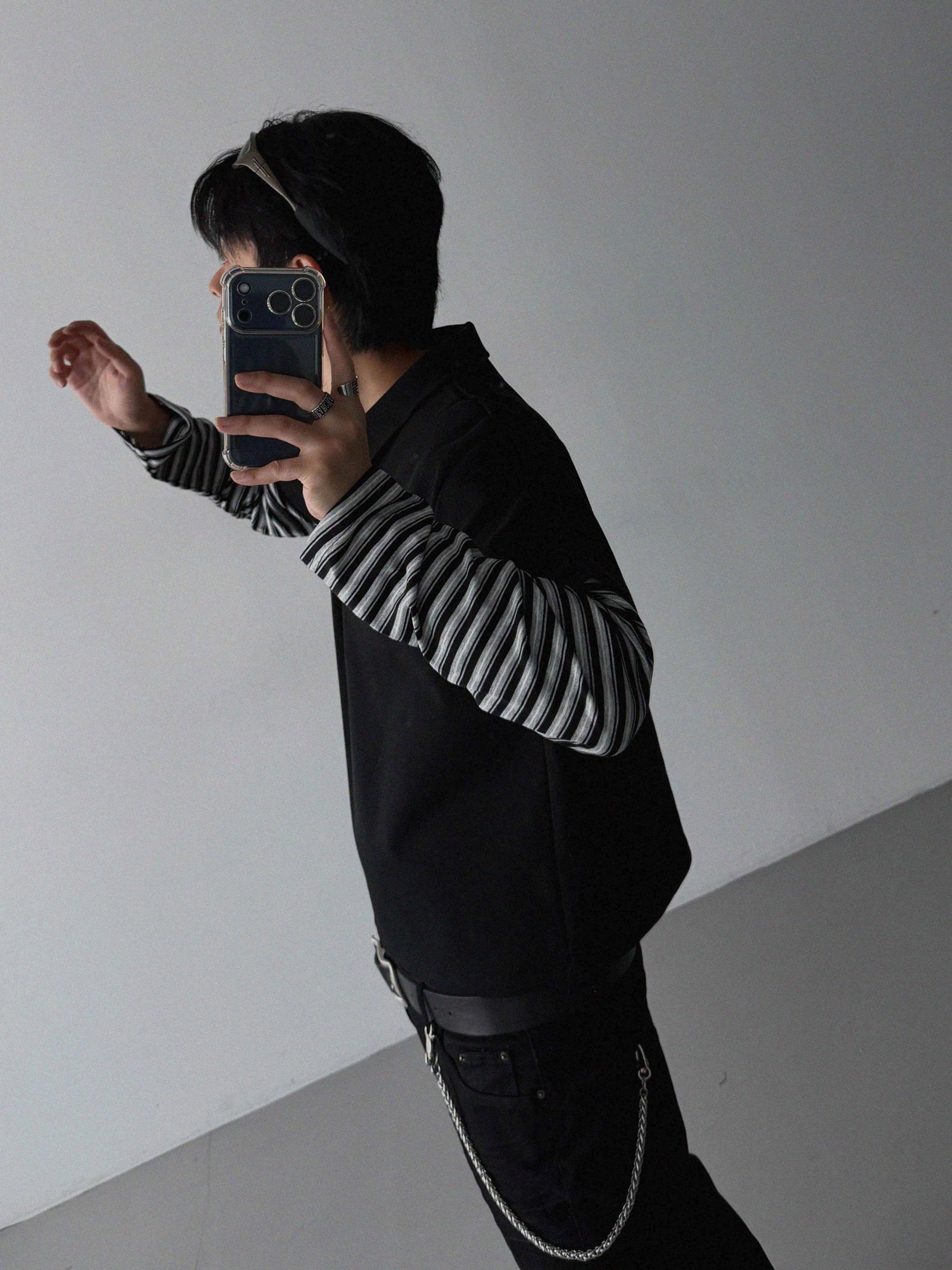 Shadow layered crop PK t