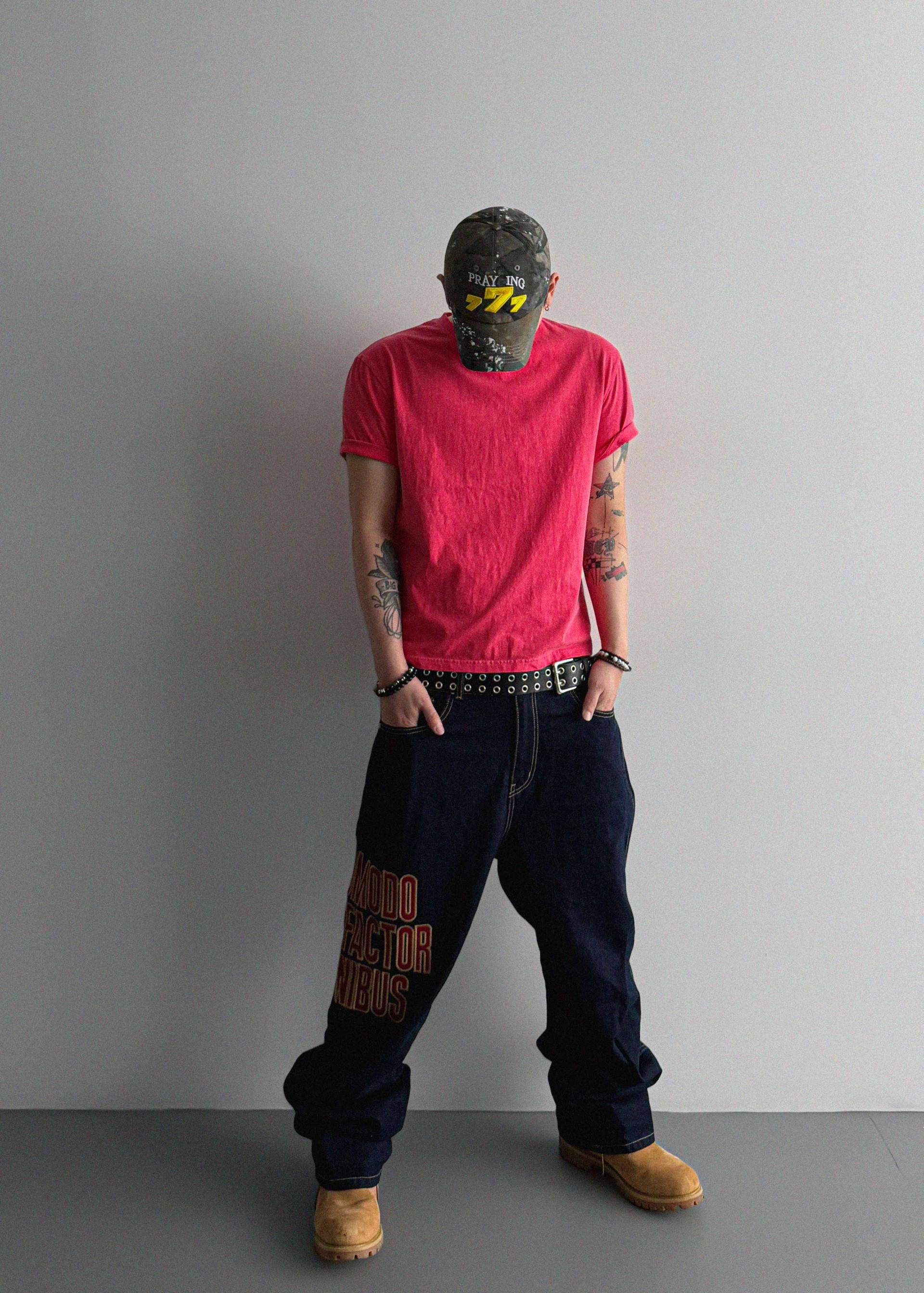 Faber embroidered Baggy jeans
