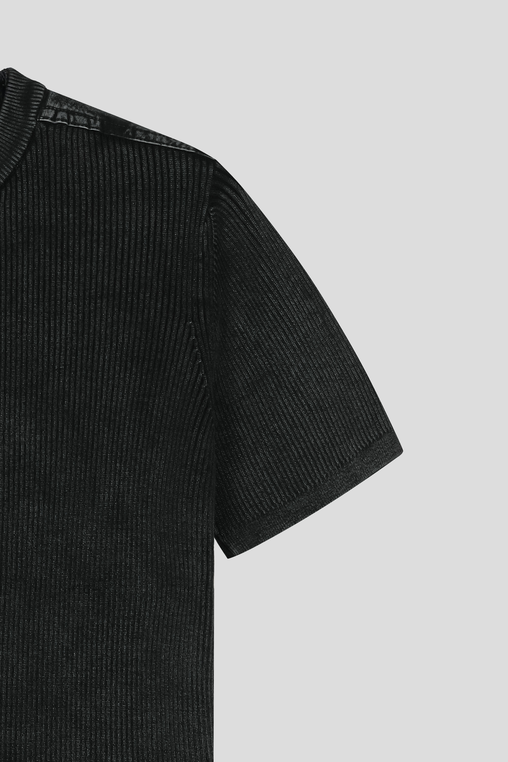 Pigment panel slim half knit