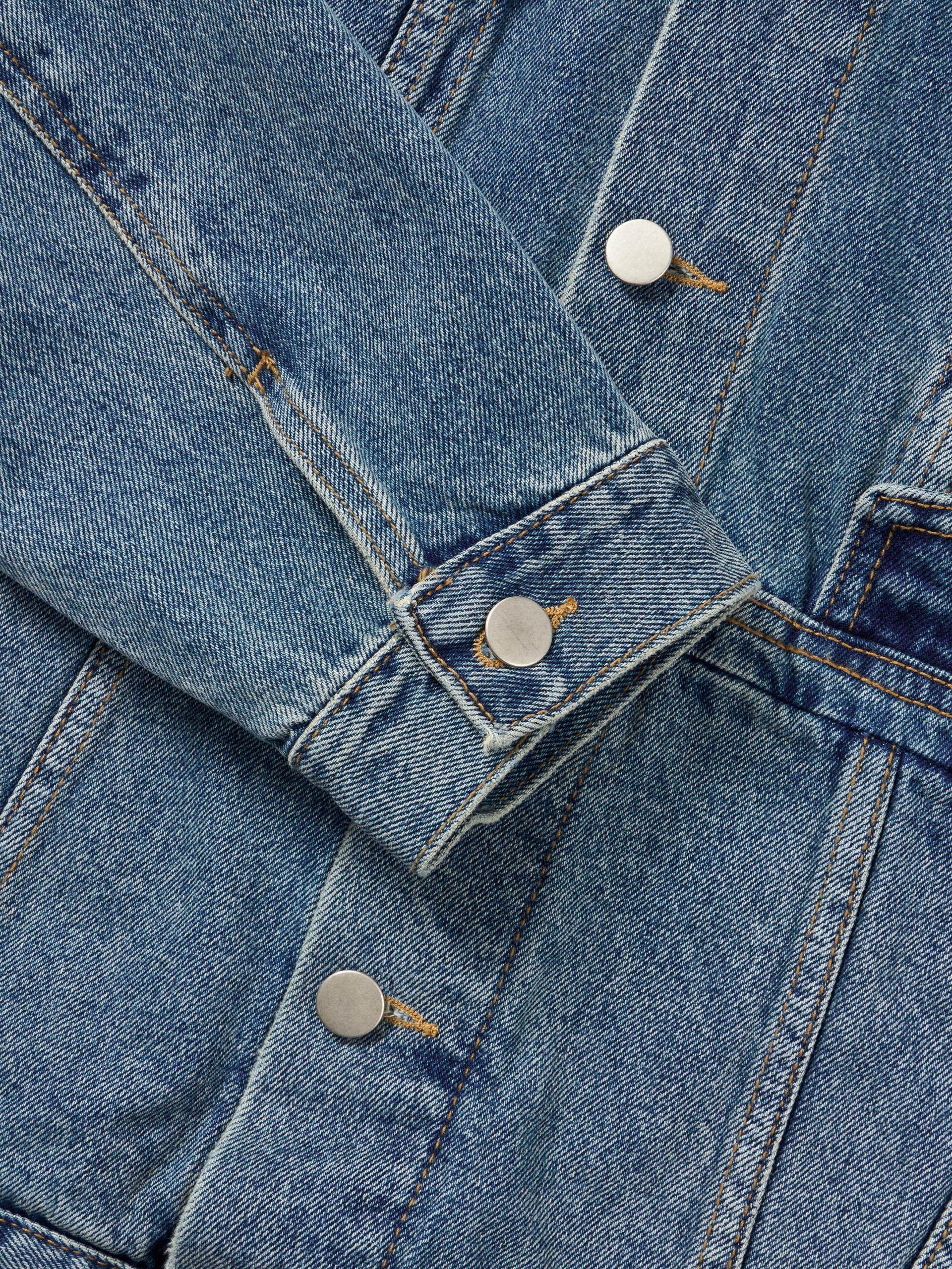 Mabel reverse crop denim jacket