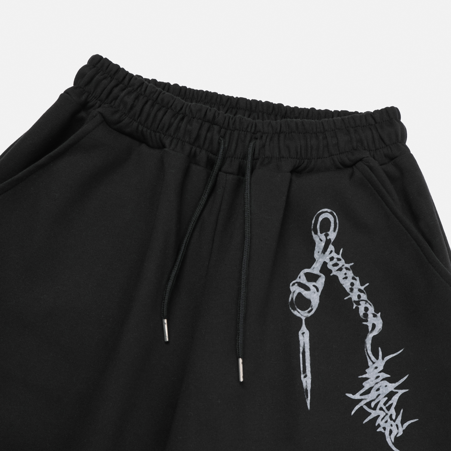 Keyring printed wide sweat pants