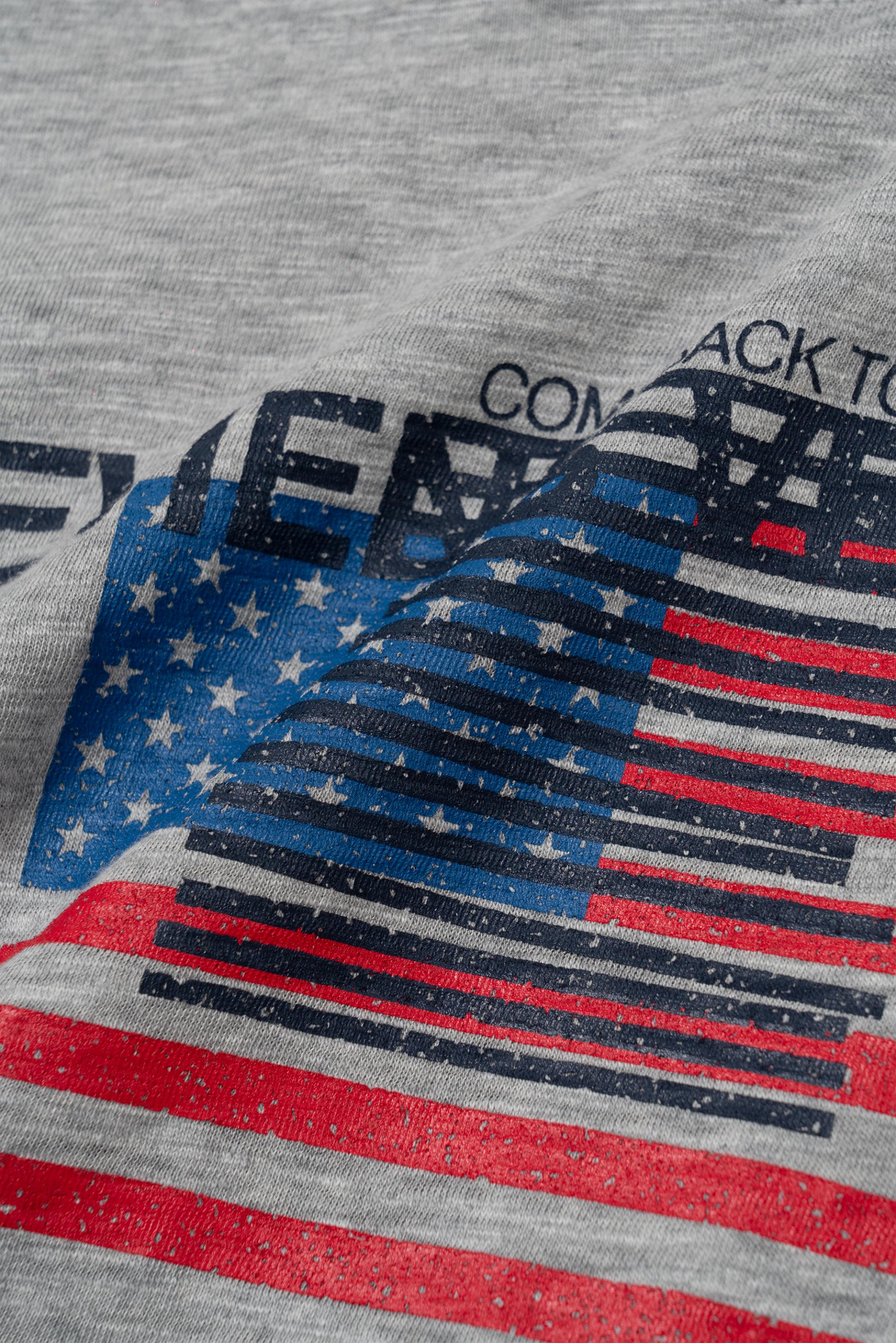 Star and Stripe slab crop half T