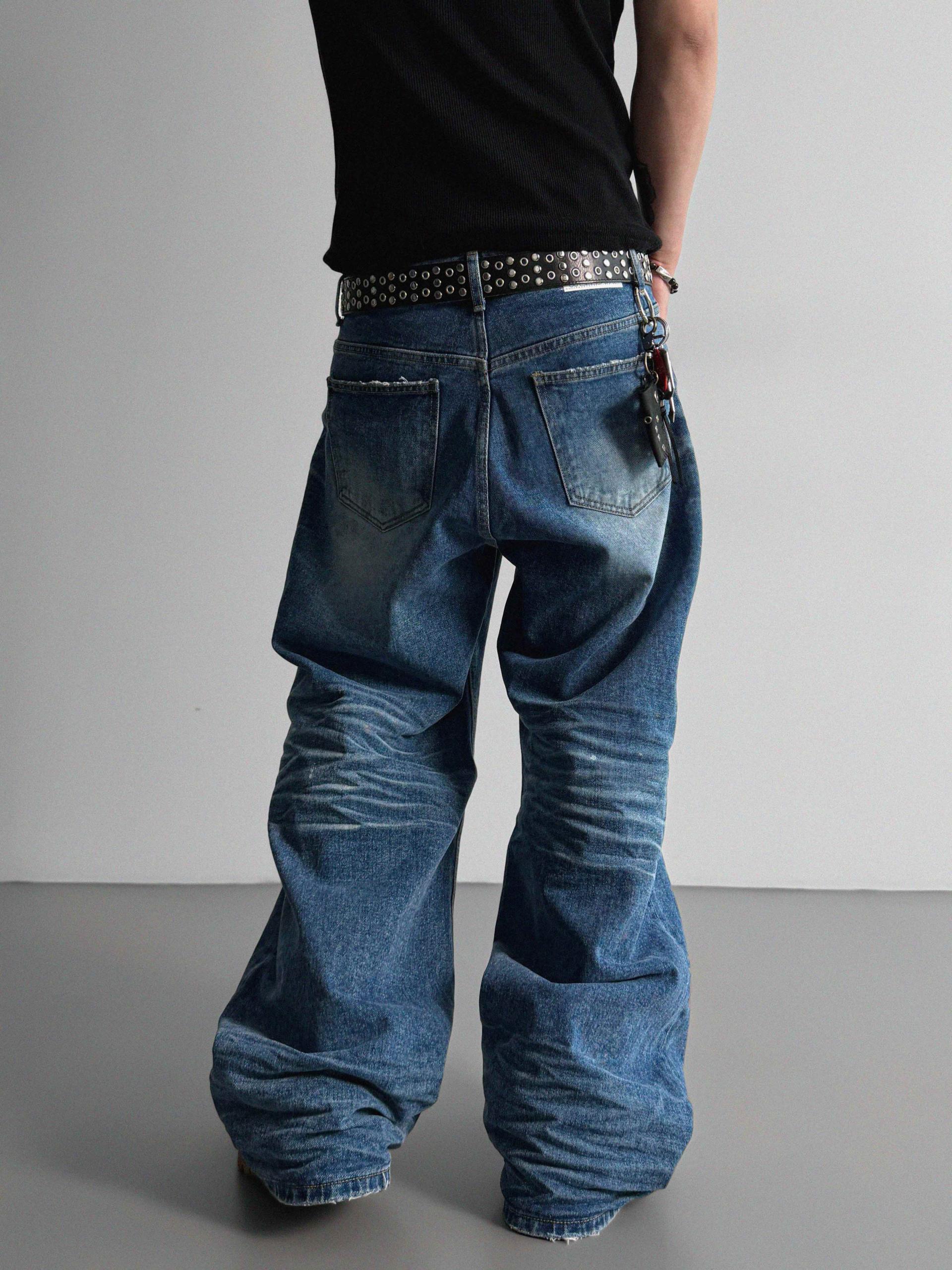Ver-embo vintage denim pants