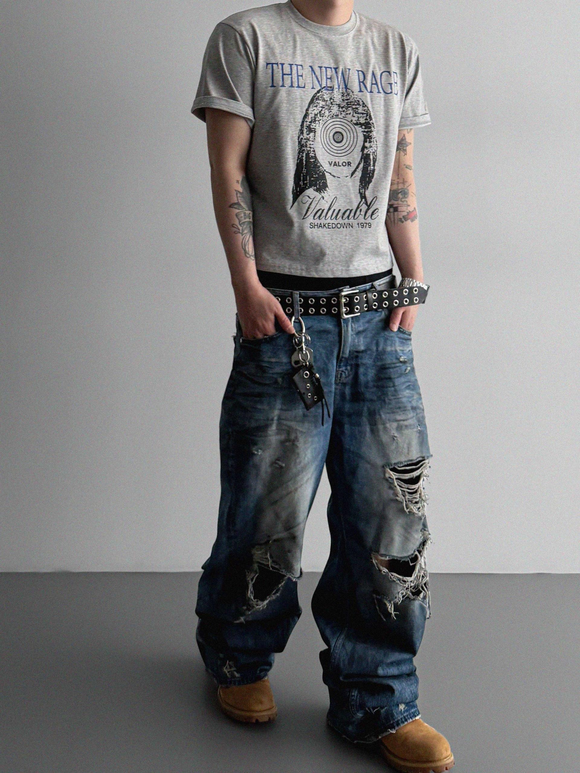 New rage crop half t