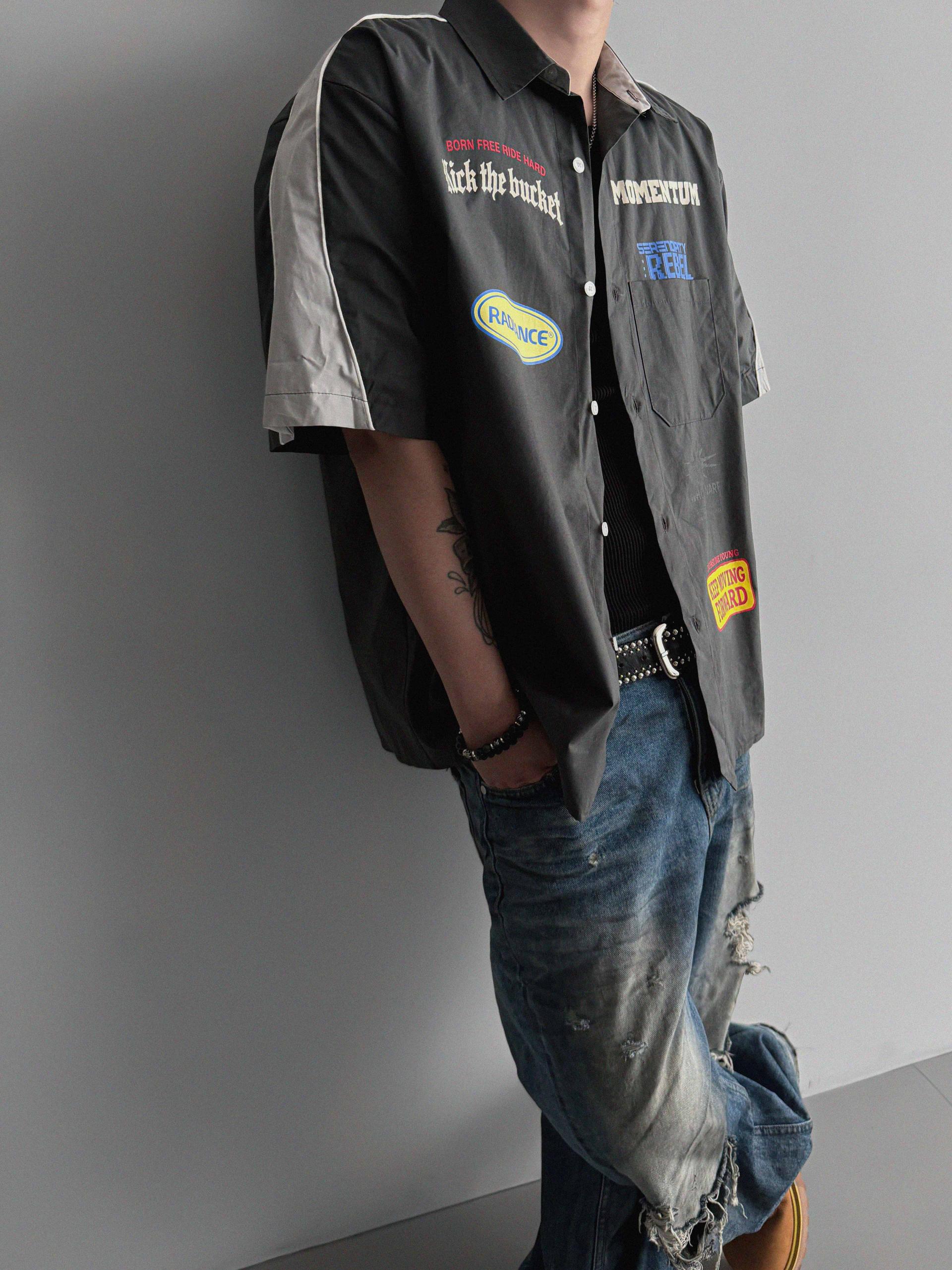 Mechanic over half shirt