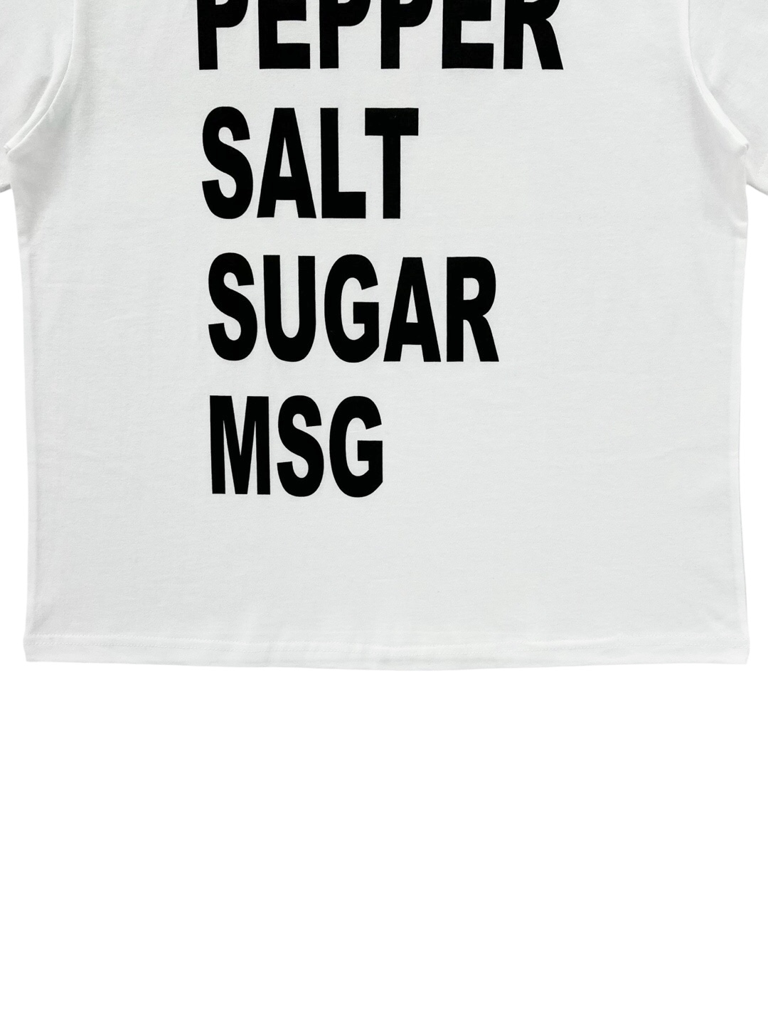 Recipe crop half t