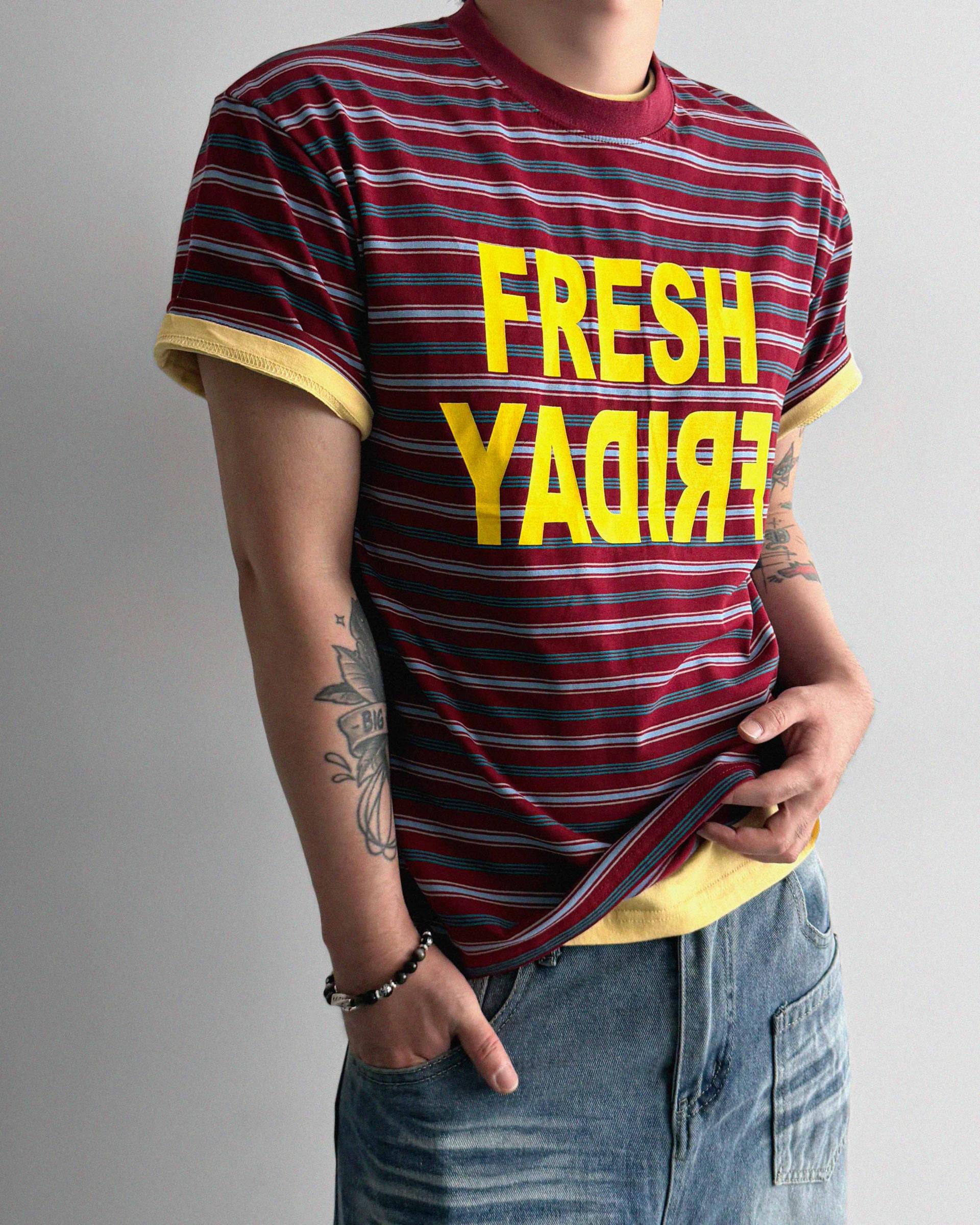 Fresh stripe half t