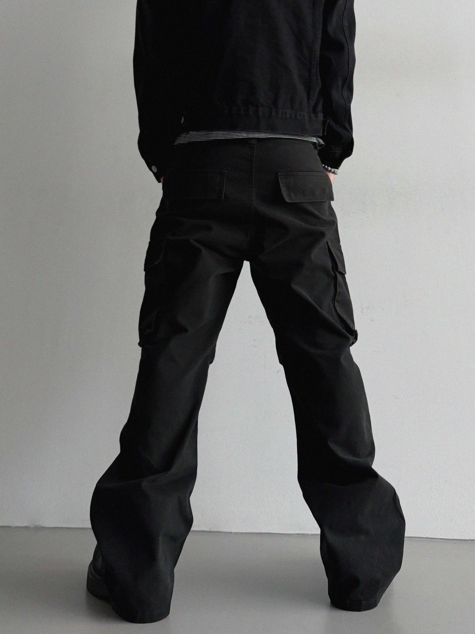 Flare deep dyed cargo pants